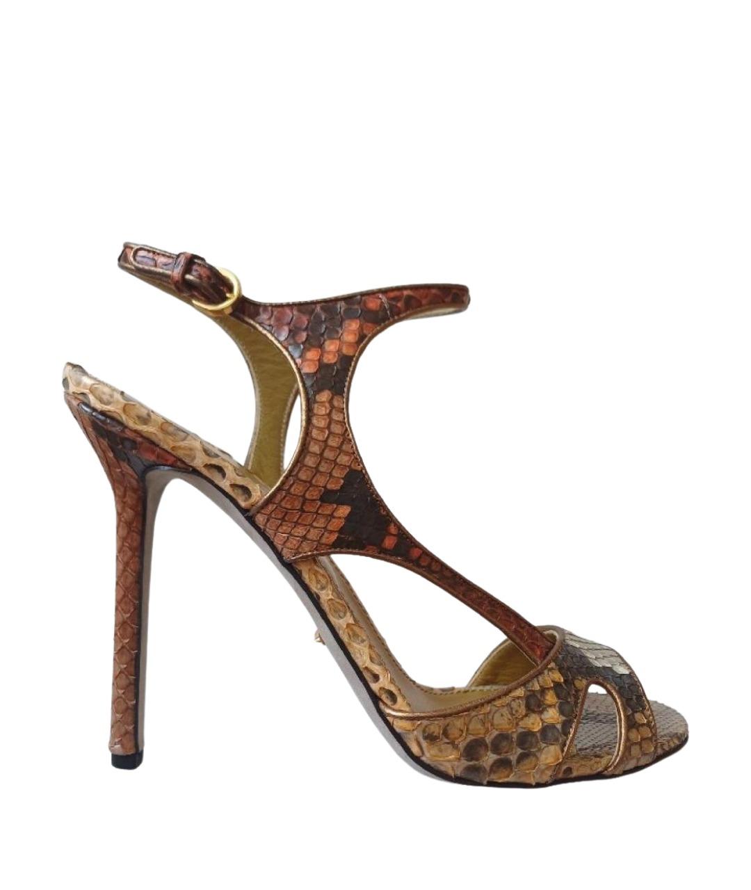 SERGIO ROSSI Мульти кожаные босоножки, фото 1