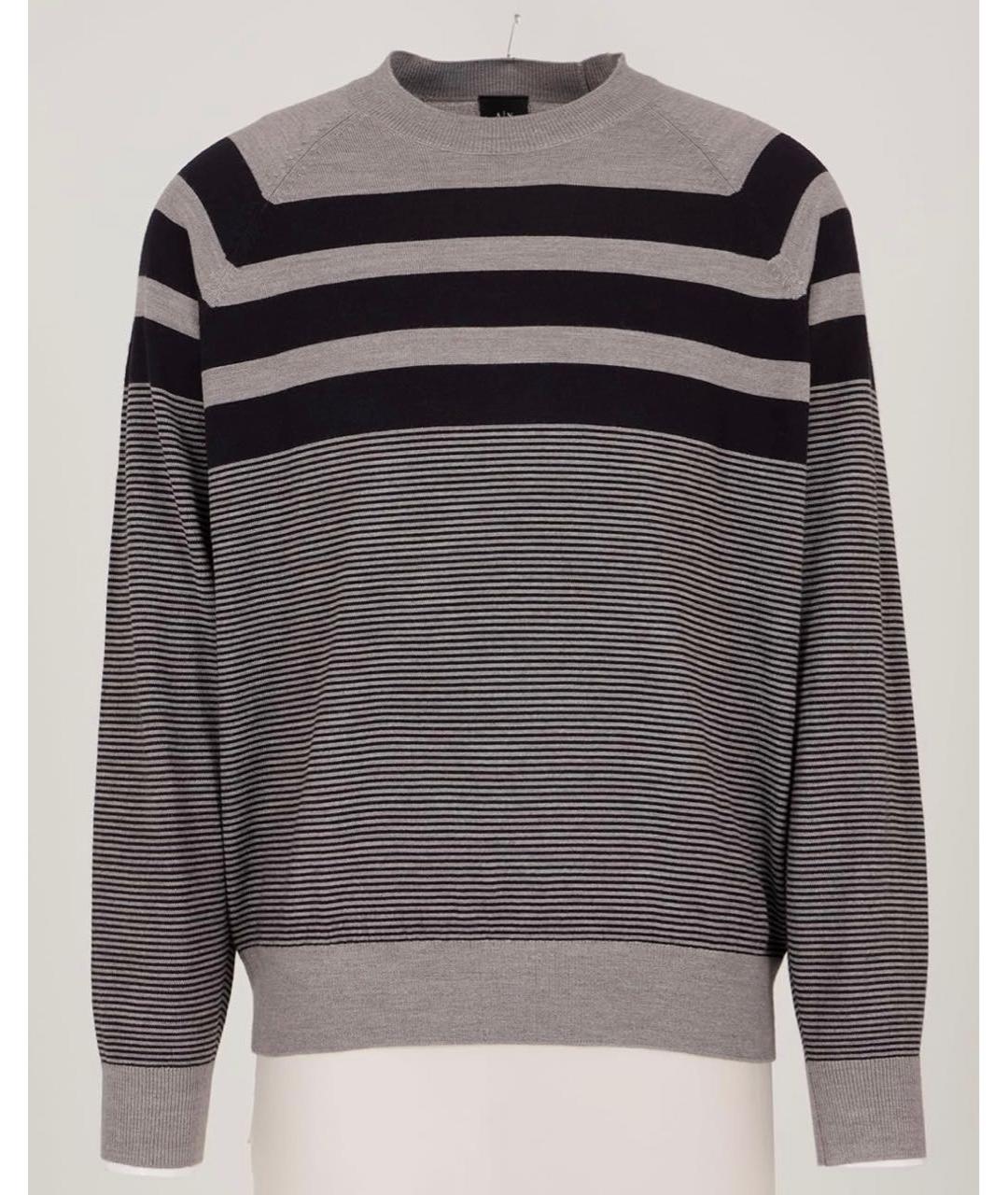 ARMANI EXCHANGE Серый шерстяной джемпер / свитер, фото 9