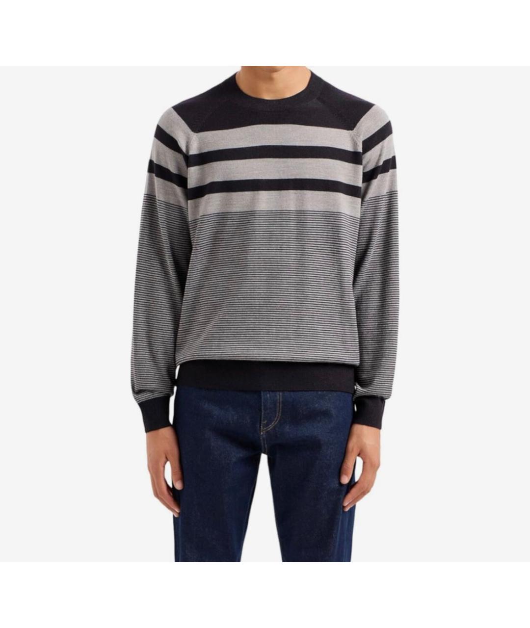ARMANI EXCHANGE Серый шерстяной джемпер / свитер, фото 7