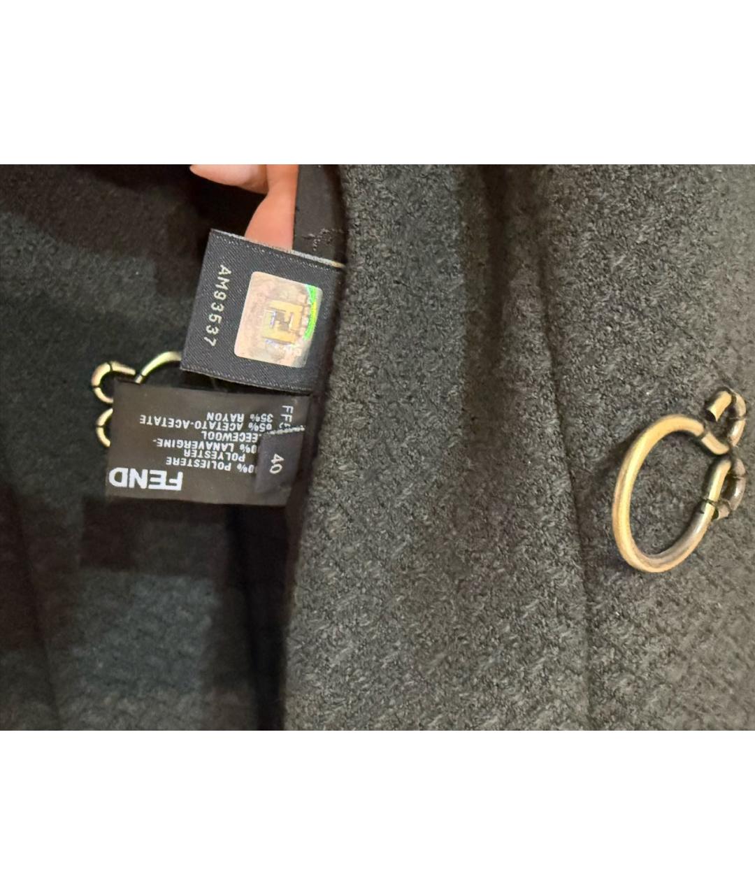 FENDI Шерстяное пальто, фото 5