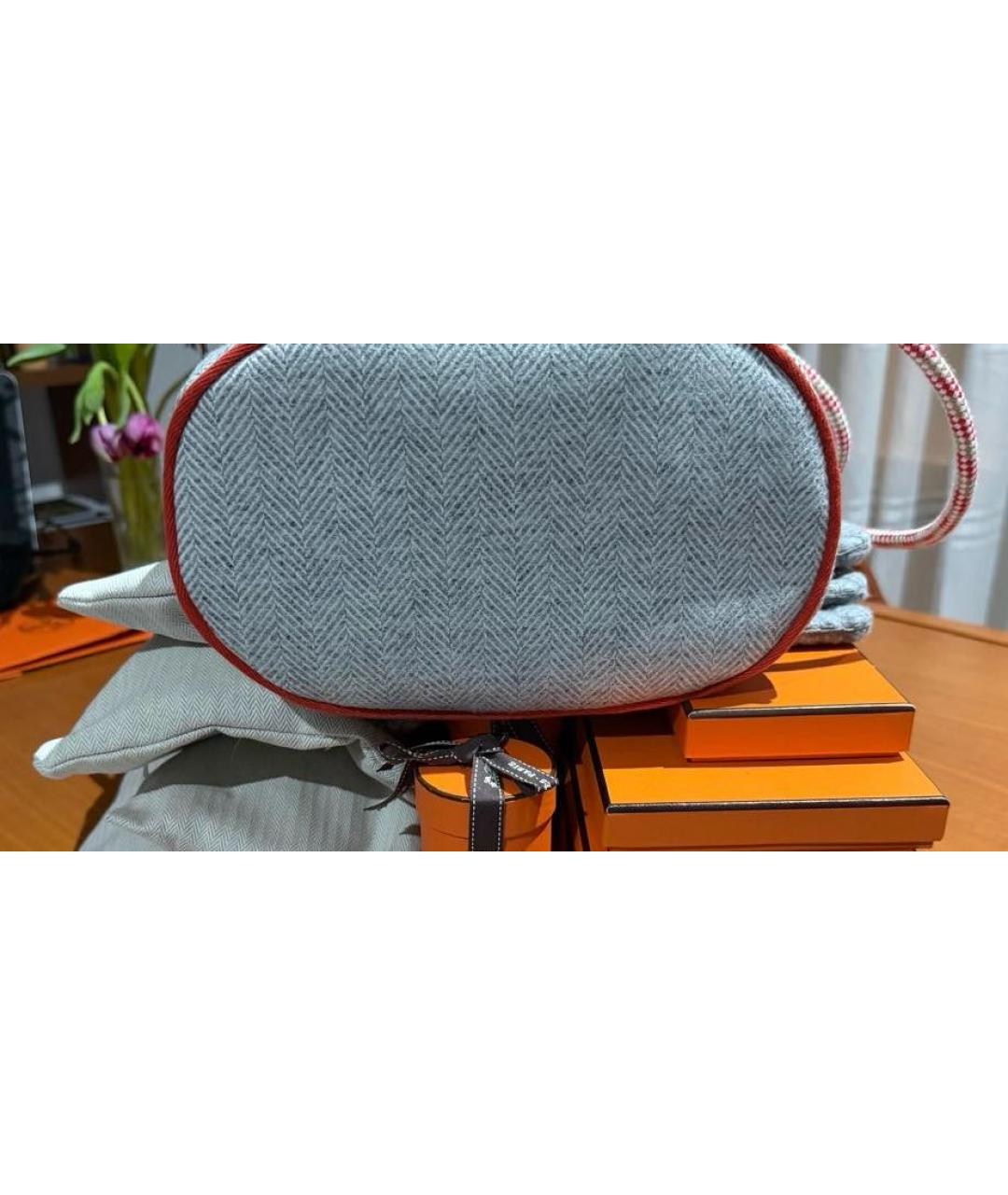 HERMES Мульти шерстяная пляжная сумка, фото 3