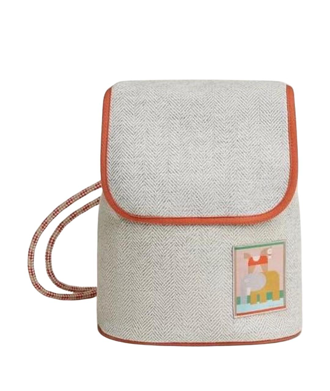 HERMES Мульти шерстяная пляжная сумка, фото 1