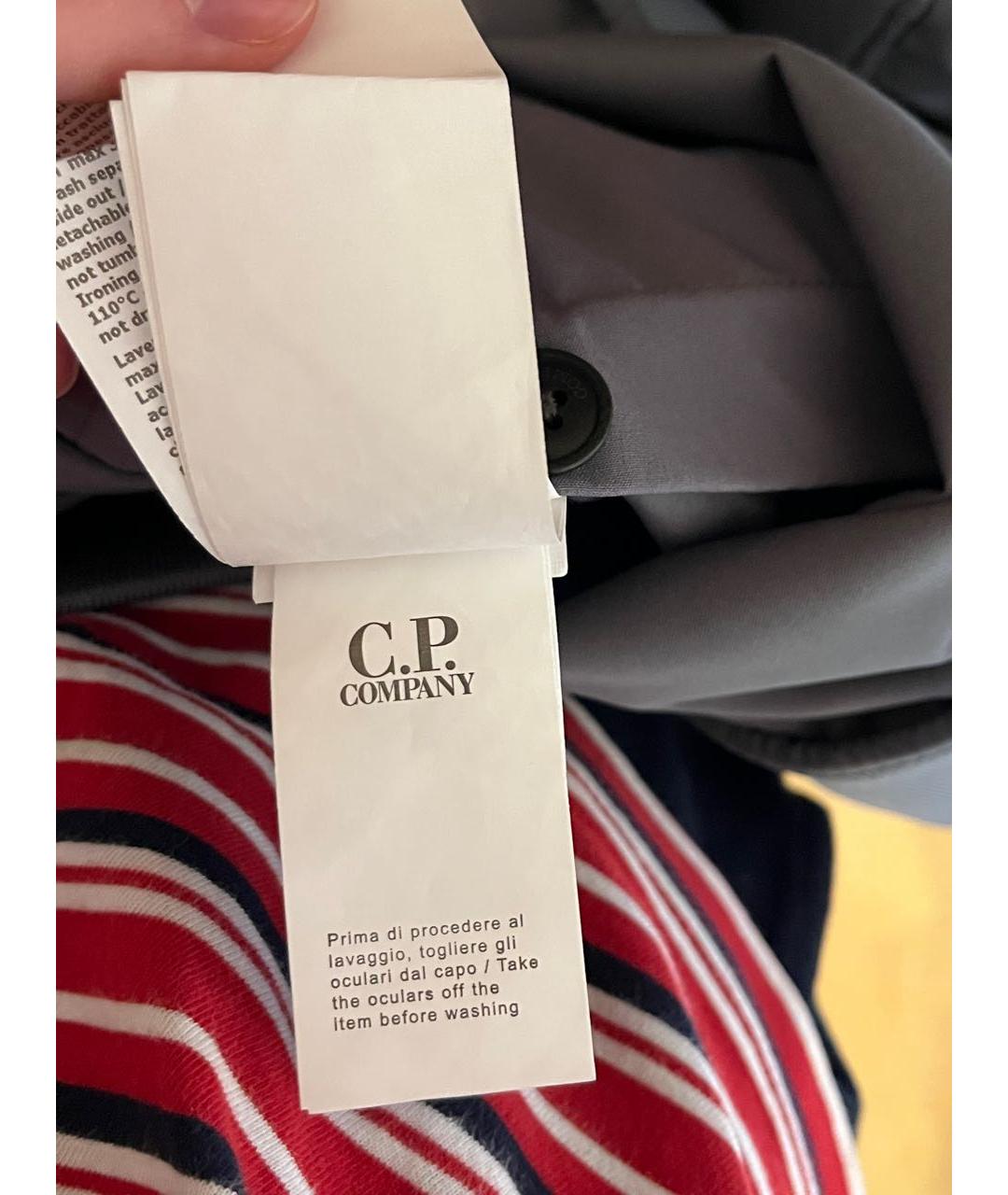 CP COMPANY Антрацитовая полиэстеровая куртка, фото 8