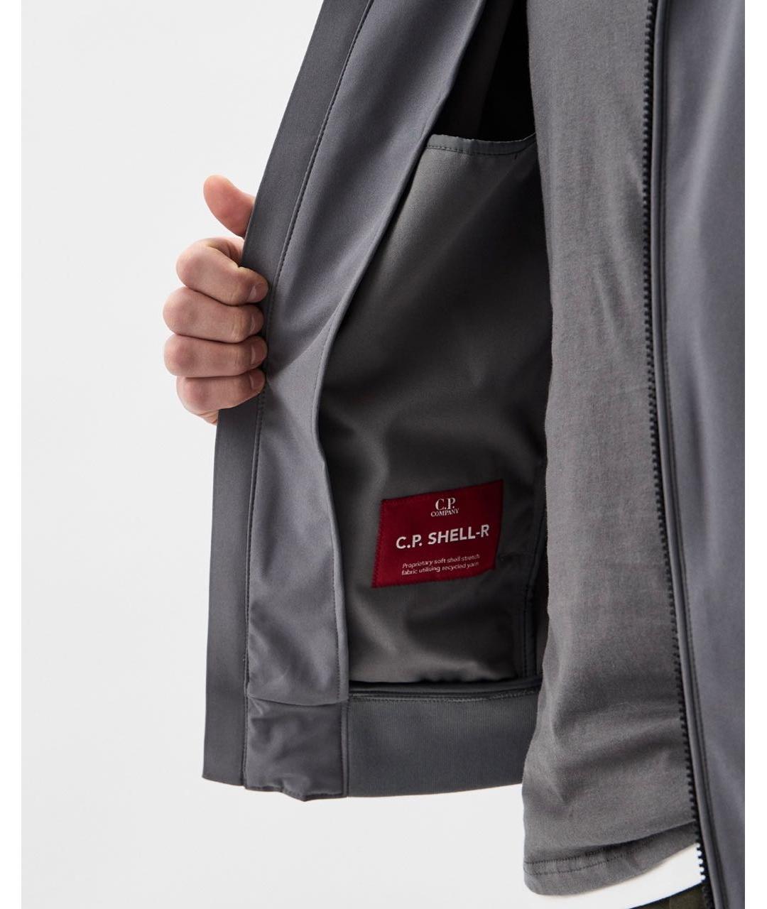 CP COMPANY Антрацитовая полиэстеровая куртка, фото 4