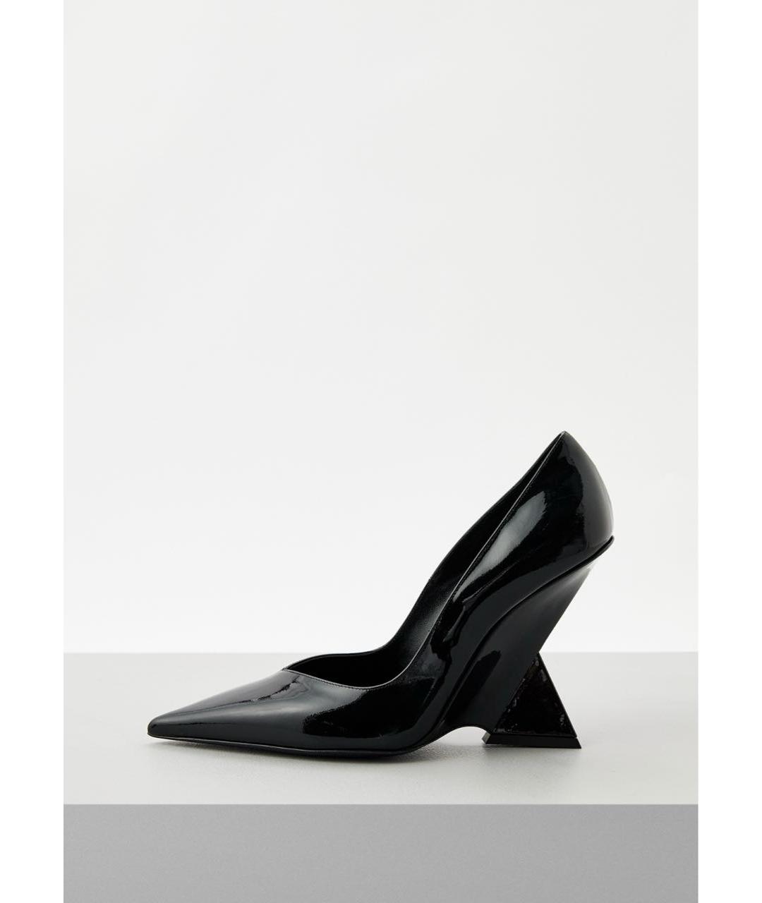 THE ATTICO Черные туфли из лакированной кожи, фото 7