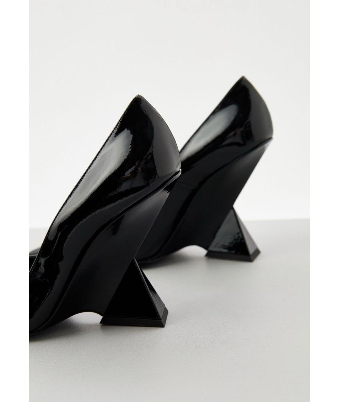 THE ATTICO Черные туфли из лакированной кожи, фото 5
