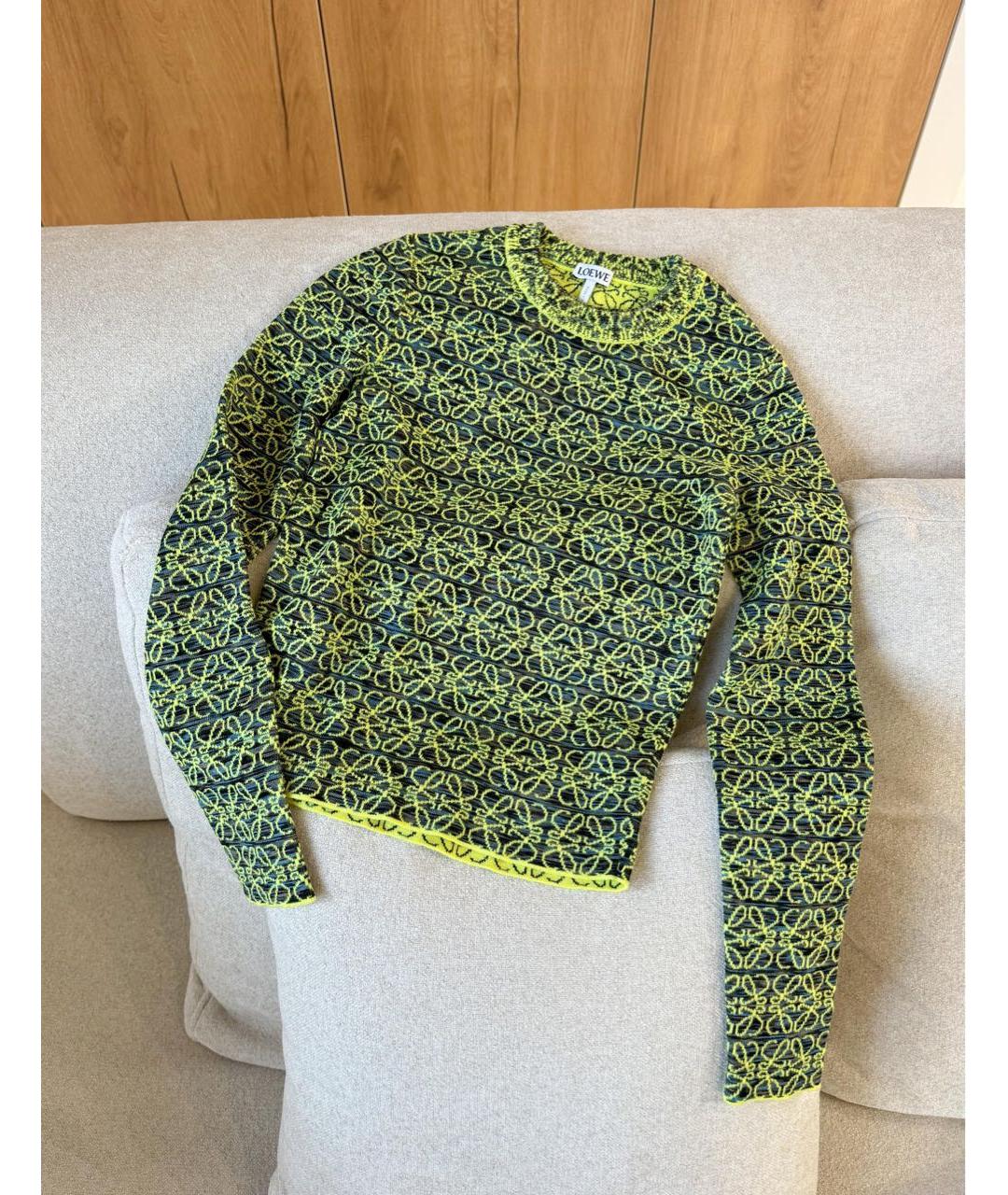 LOEWE Зеленый вискозный джемпер / свитер, фото 5