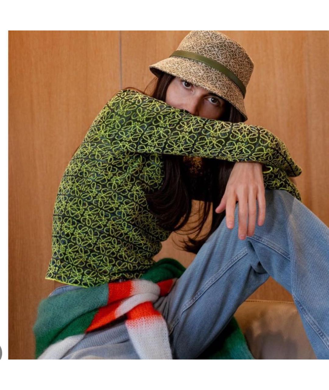 LOEWE Зеленый вискозный джемпер / свитер, фото 4