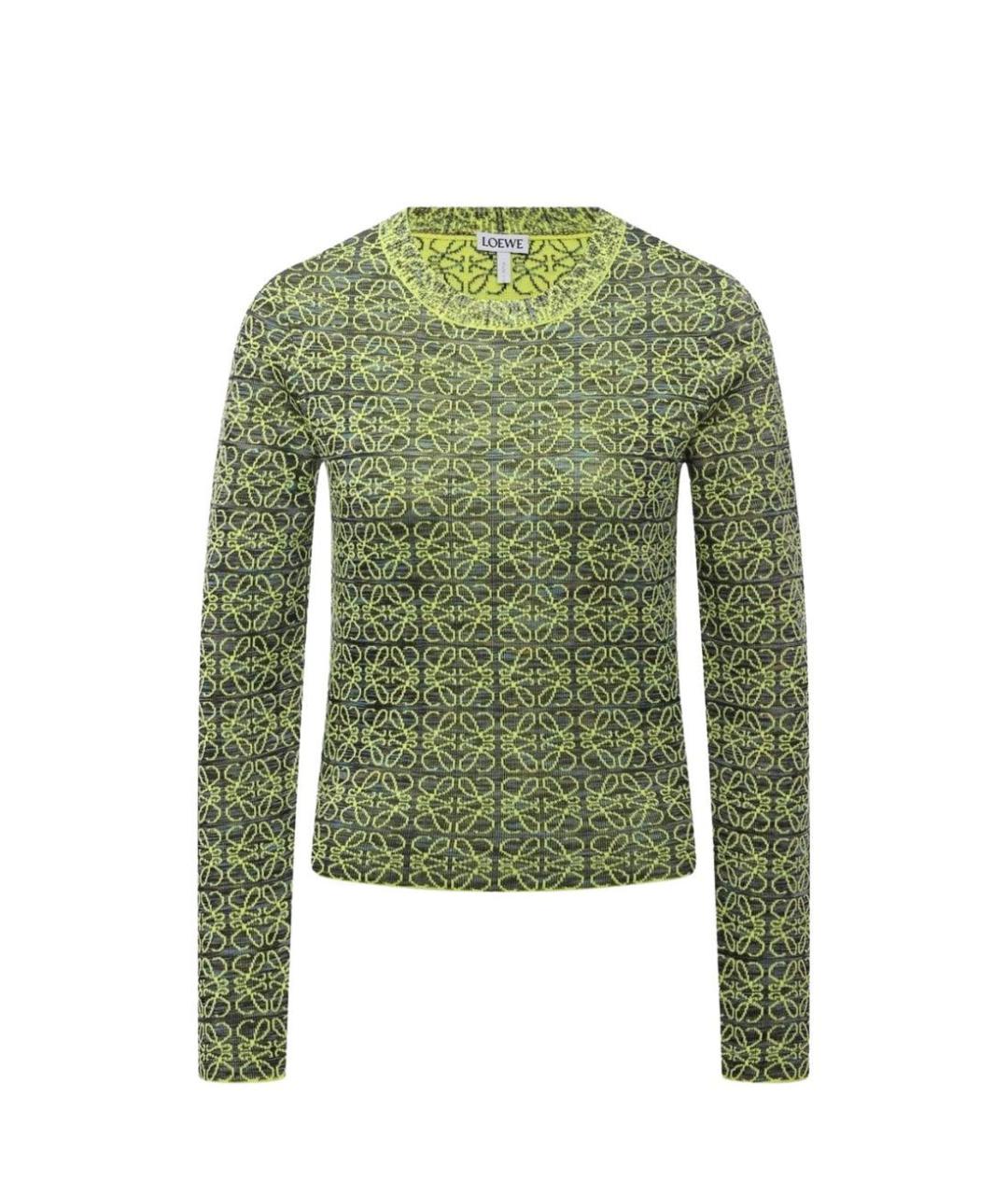 LOEWE Зеленый вискозный джемпер / свитер, фото 6