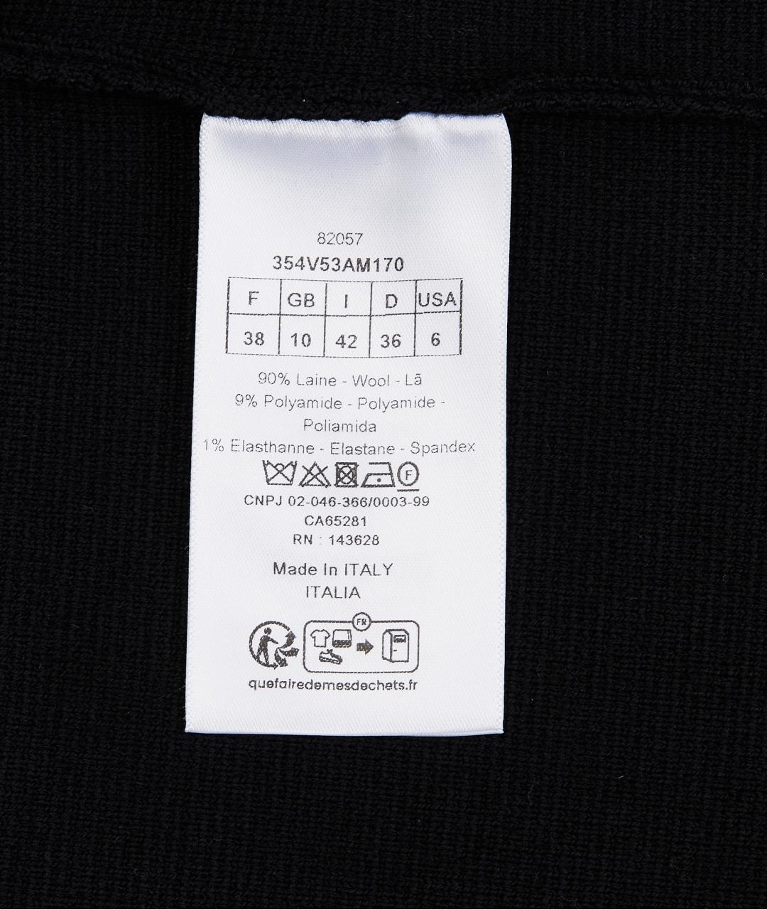 CHRISTIAN DIOR Черный шерстяной жакет/пиджак, фото 6