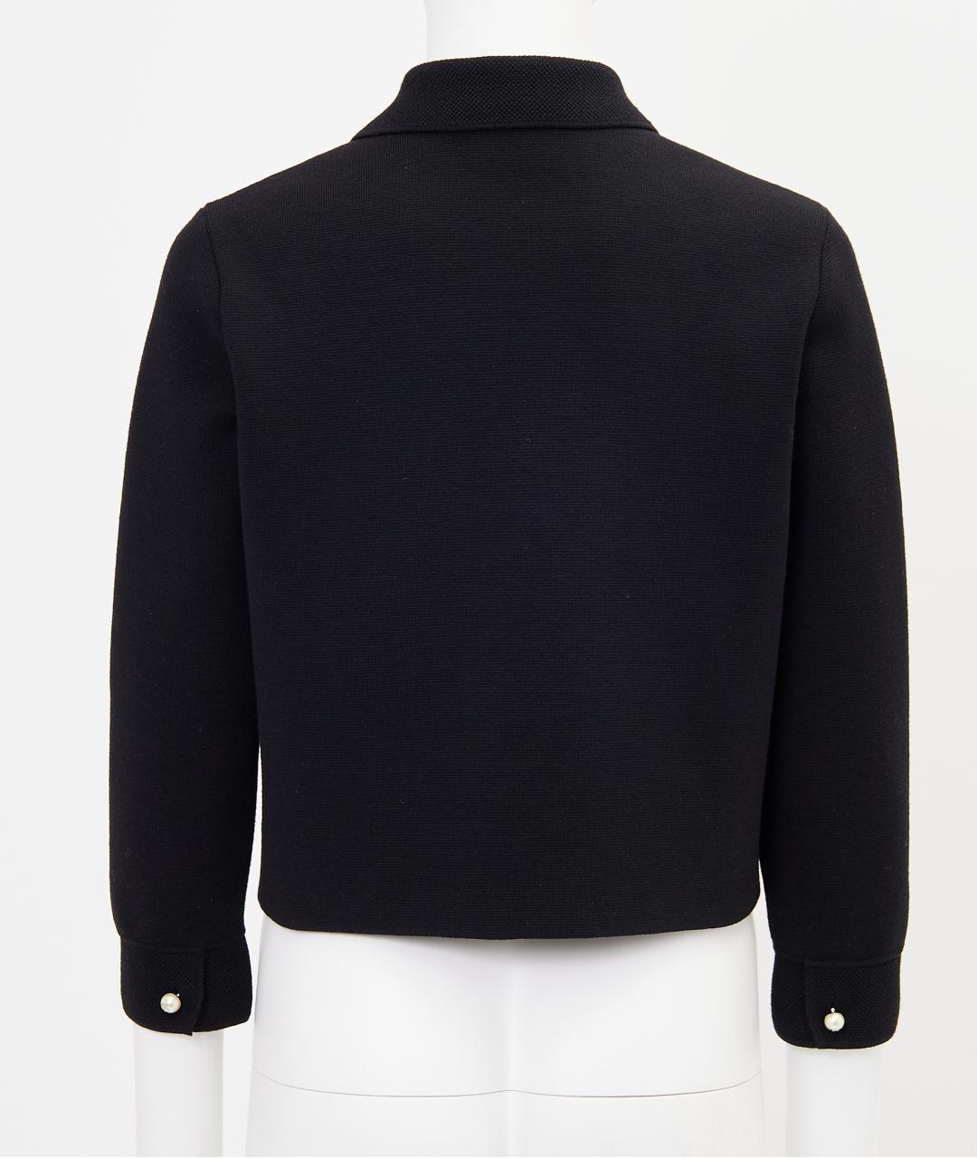 CHRISTIAN DIOR Черный шерстяной жакет/пиджак, фото 2