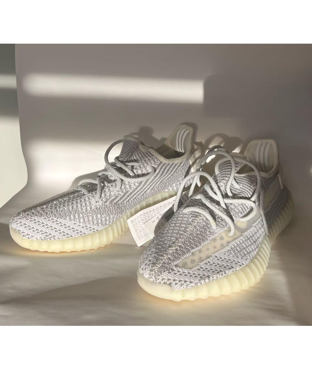 ADIDAS YEEZY Серые текстильные низкие кроссовки / кеды, фото 5