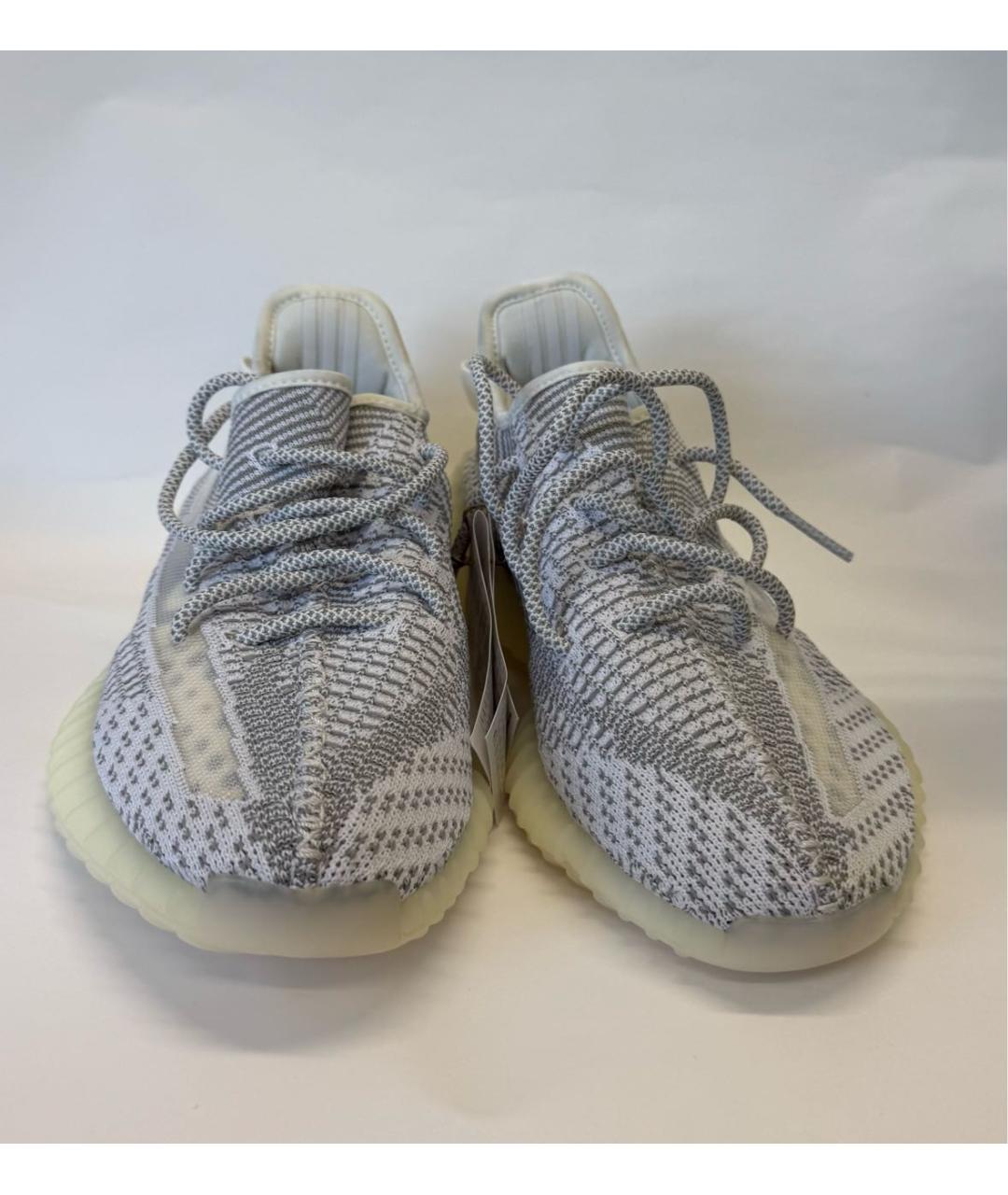 ADIDAS YEEZY Серые текстильные низкие кроссовки / кеды, фото 2