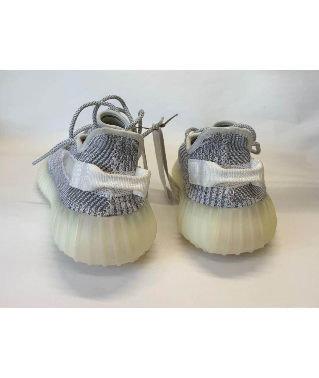 ADIDAS YEEZY Серые текстильные низкие кроссовки / кеды, фото 4