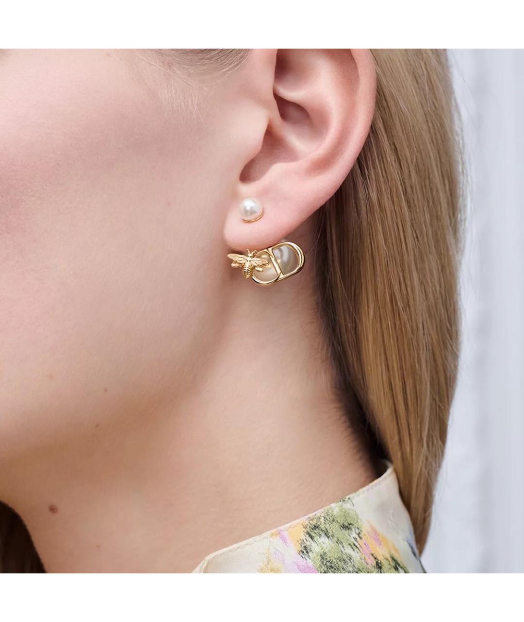 CHRISTIAN DIOR Золотые серьги, фото 2