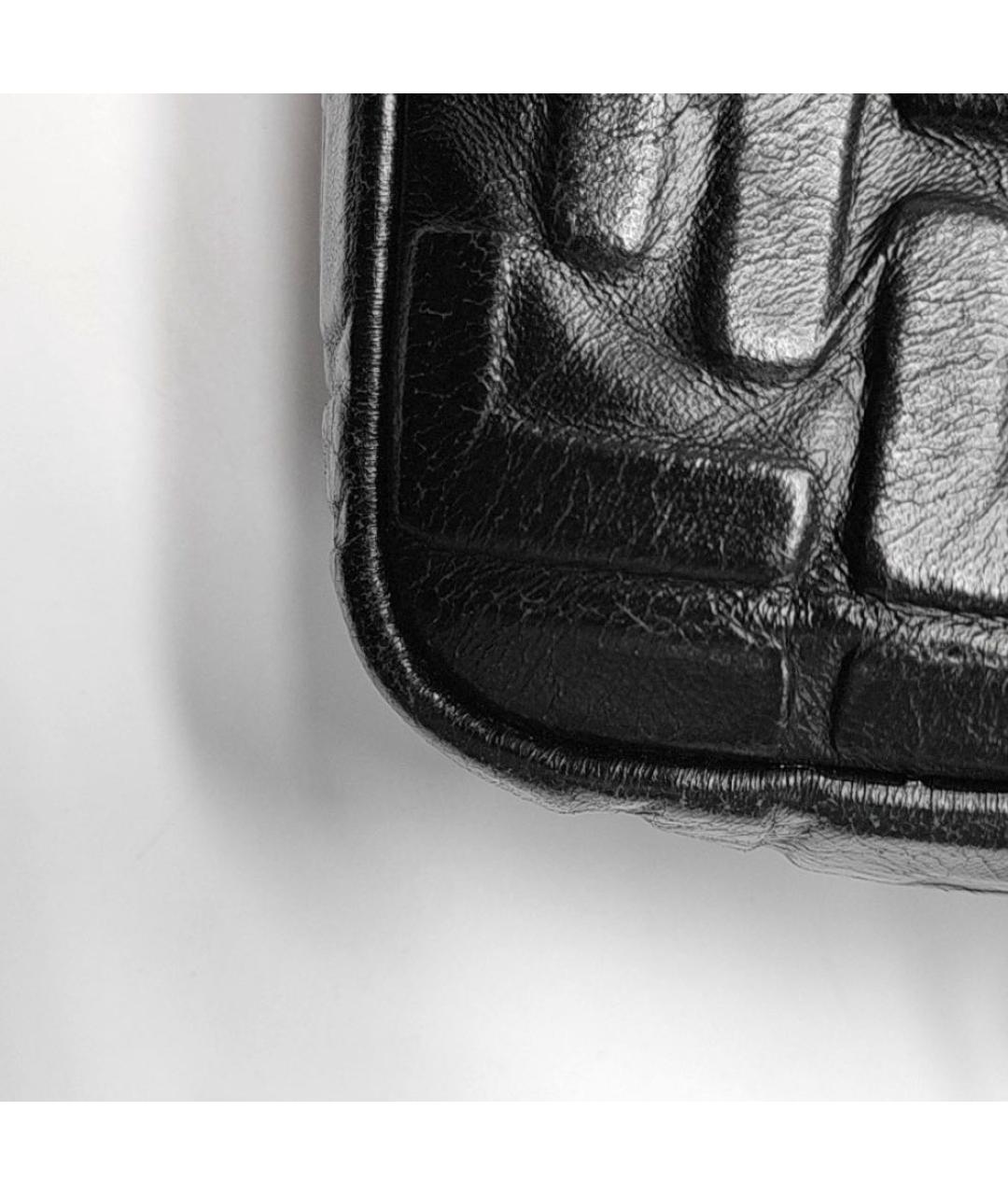 FENDI Черная кожаная сумка через плечо, фото 4