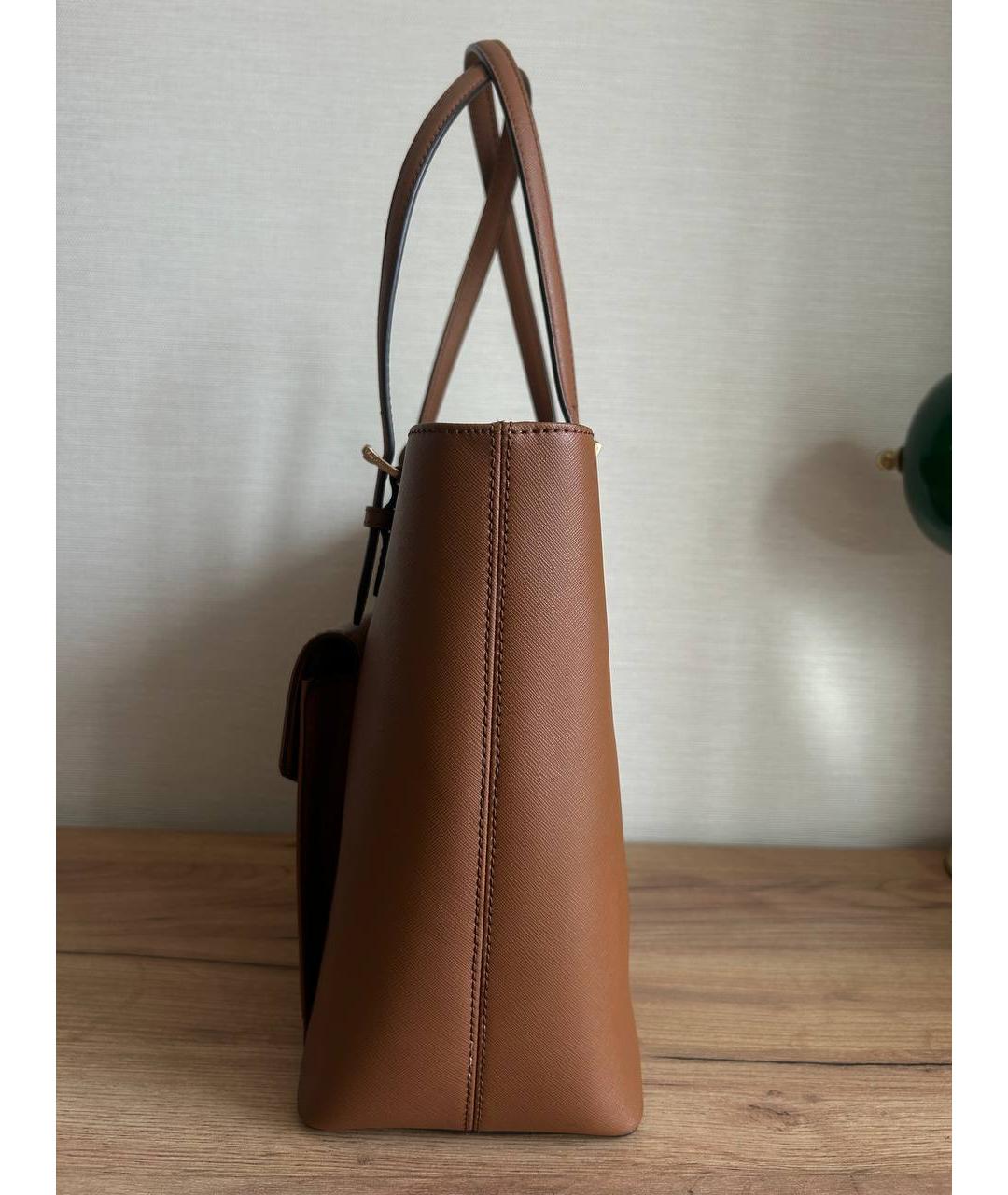 MICHAEL KORS Коричневая сумка тоут из искусственной кожи, фото 4