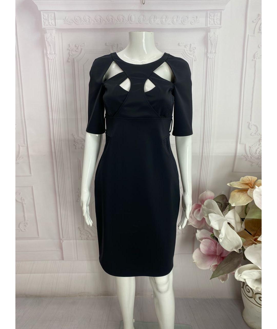 GUCCI Черное полиамидовое коктейльное платье, фото 9