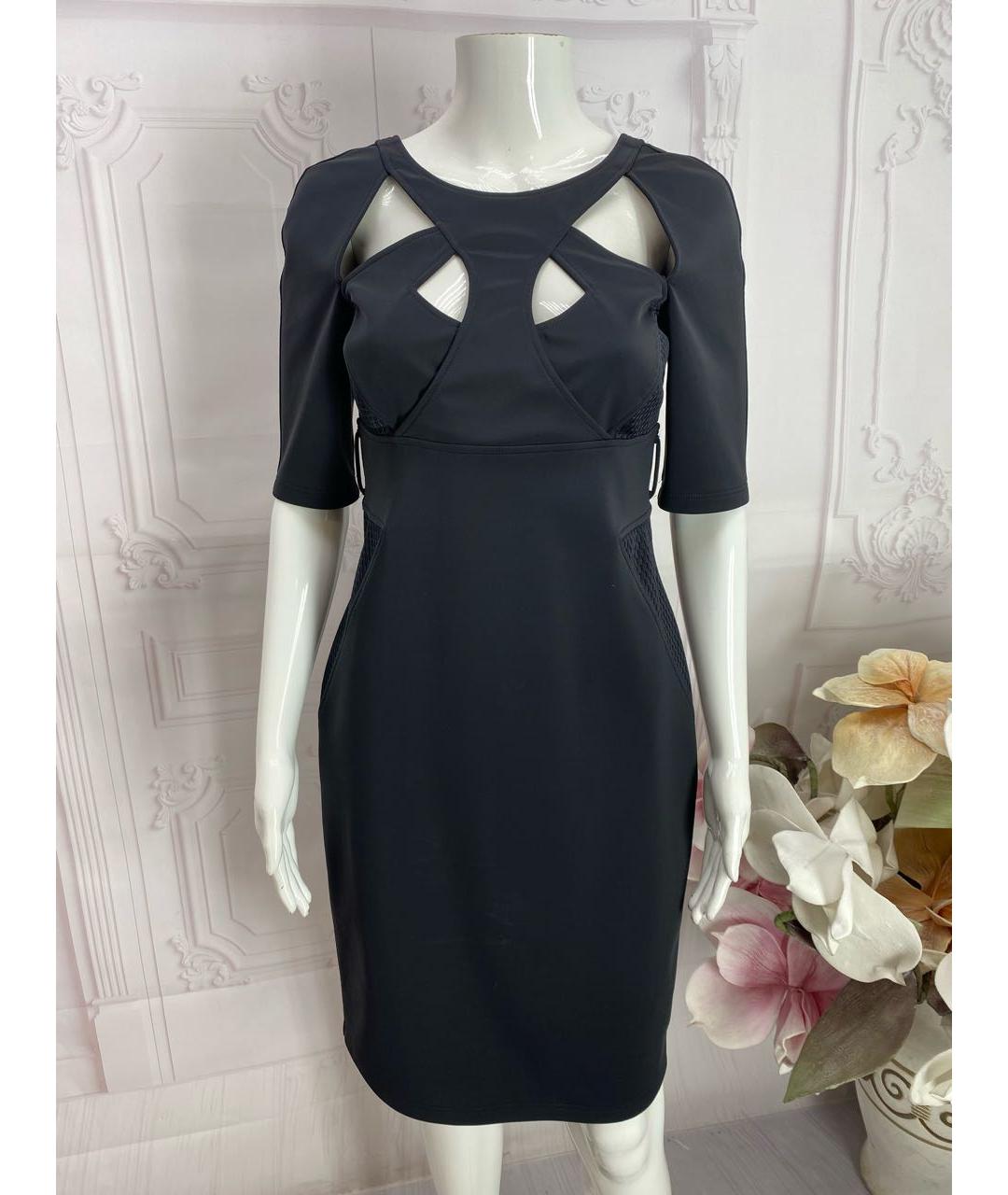 GUCCI Черное полиамидовое коктейльное платье, фото 5