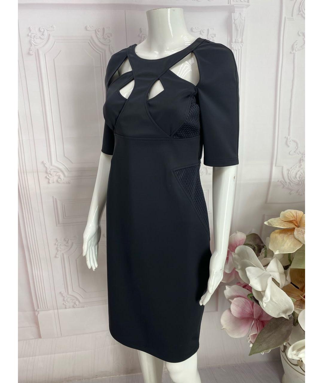 GUCCI Черное полиамидовое коктейльное платье, фото 7