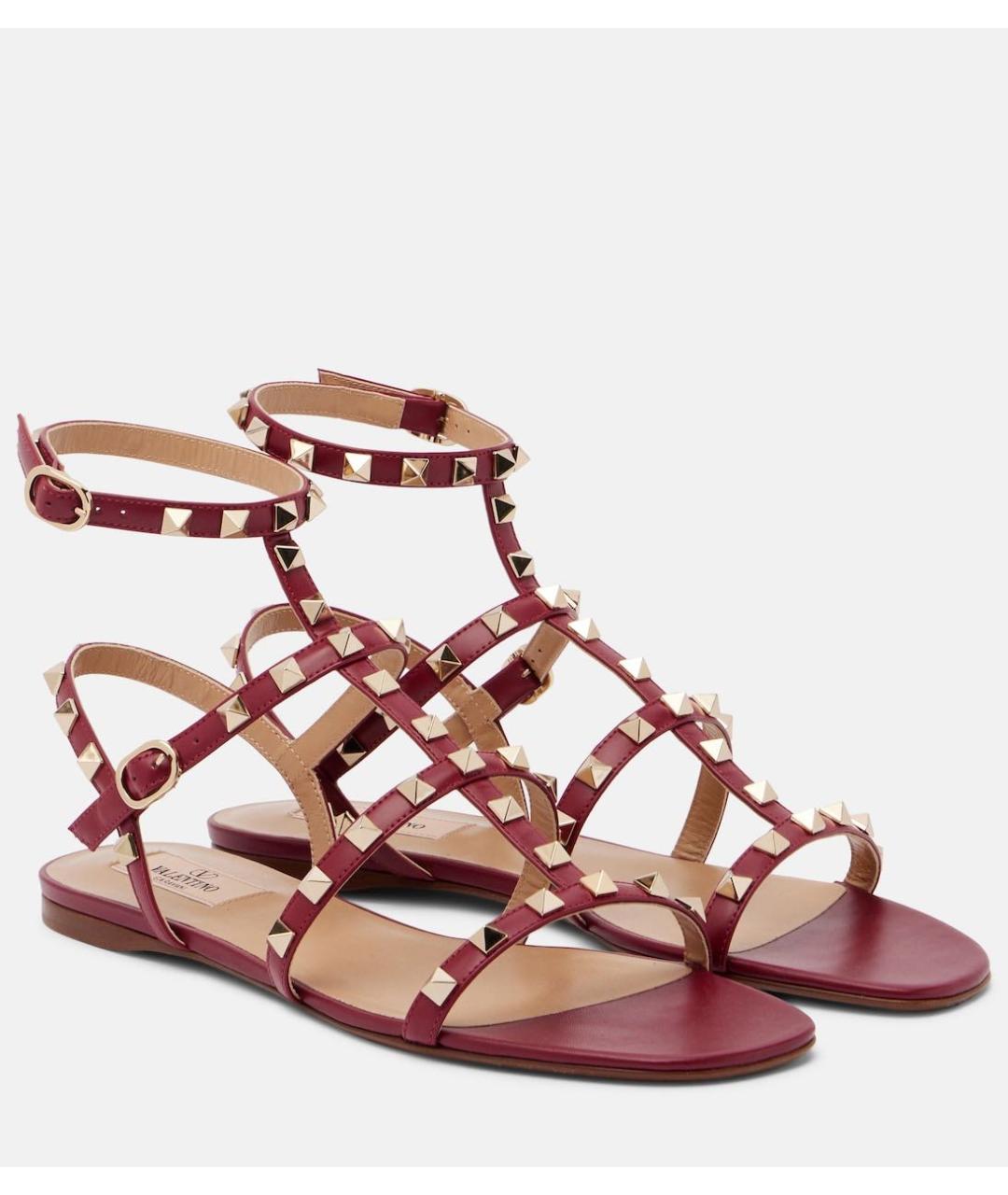 VALENTINO Коричневые кожаные босоножки, фото 2