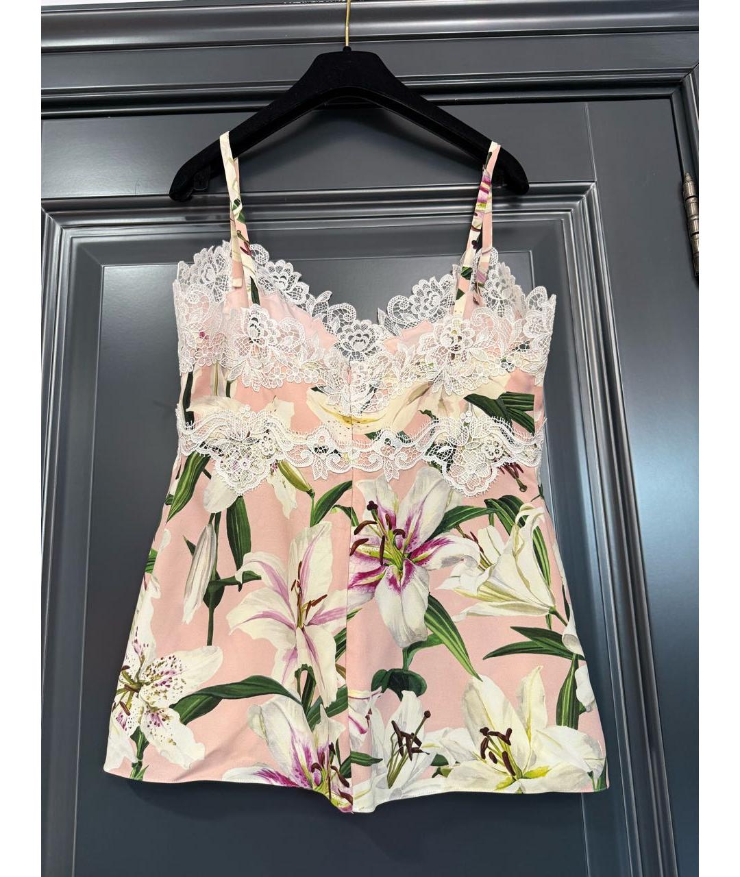 DOLCE&GABBANA Шелковая майка, фото 2