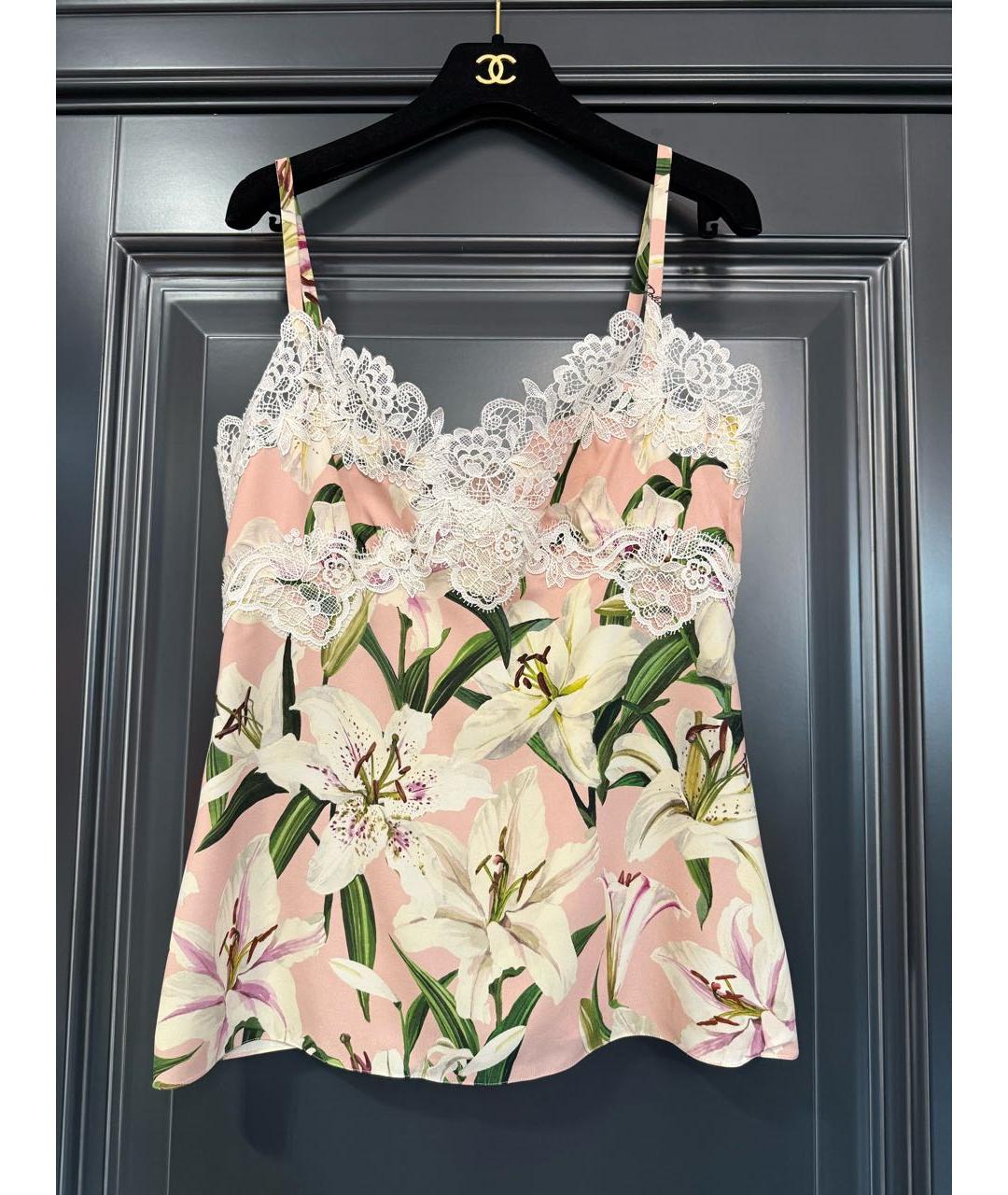 DOLCE&GABBANA Шелковая майка, фото 3