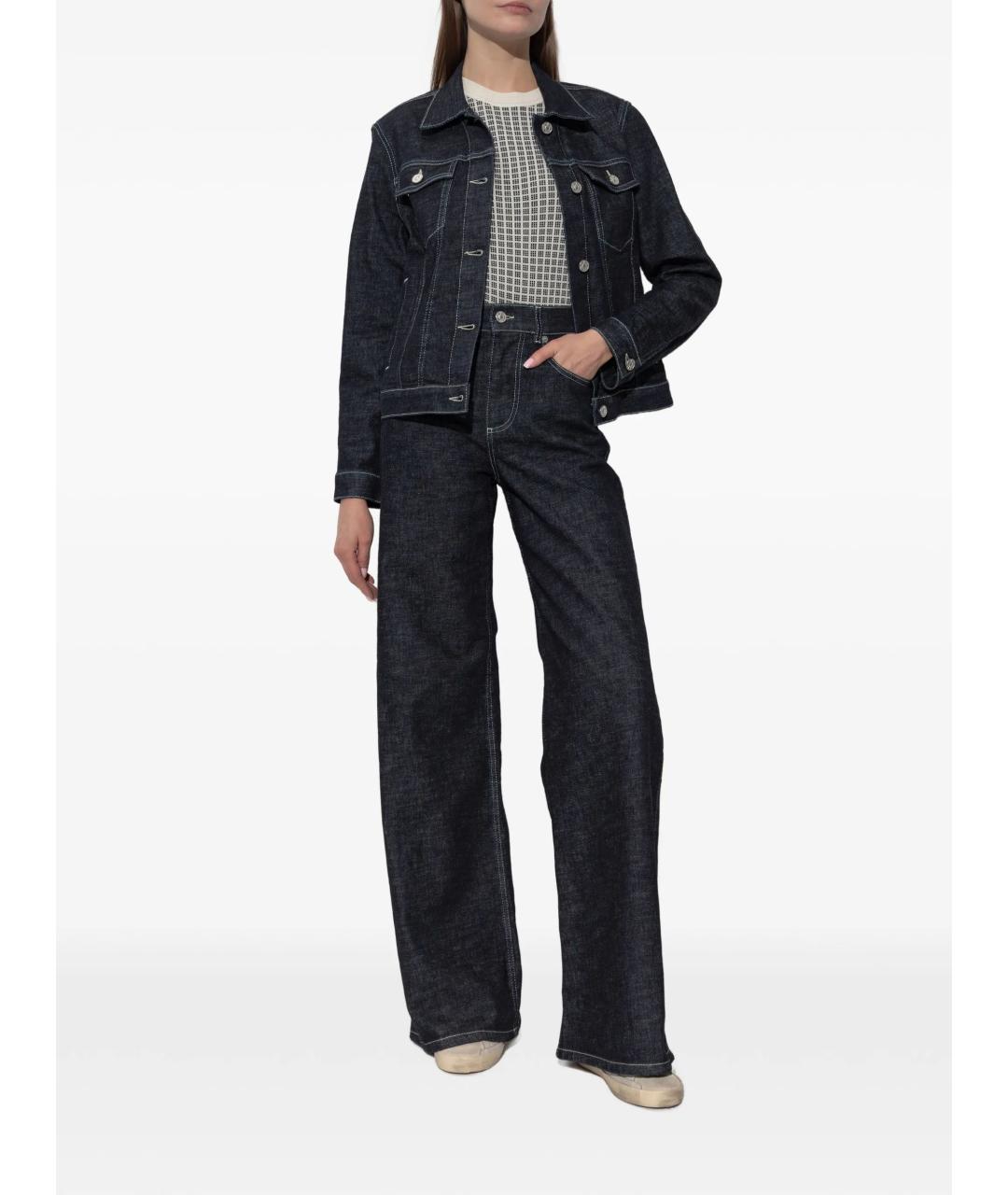 MARNI Темно-синяя хлопковая куртка, фото 4