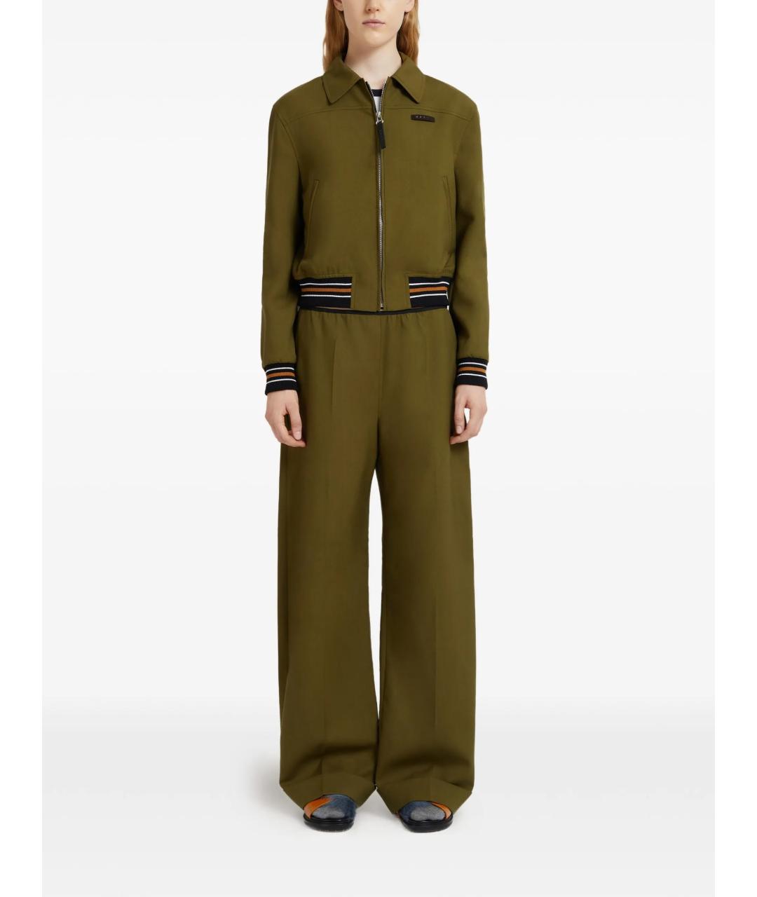 MARNI Зеленая шерстяная куртка, фото 4