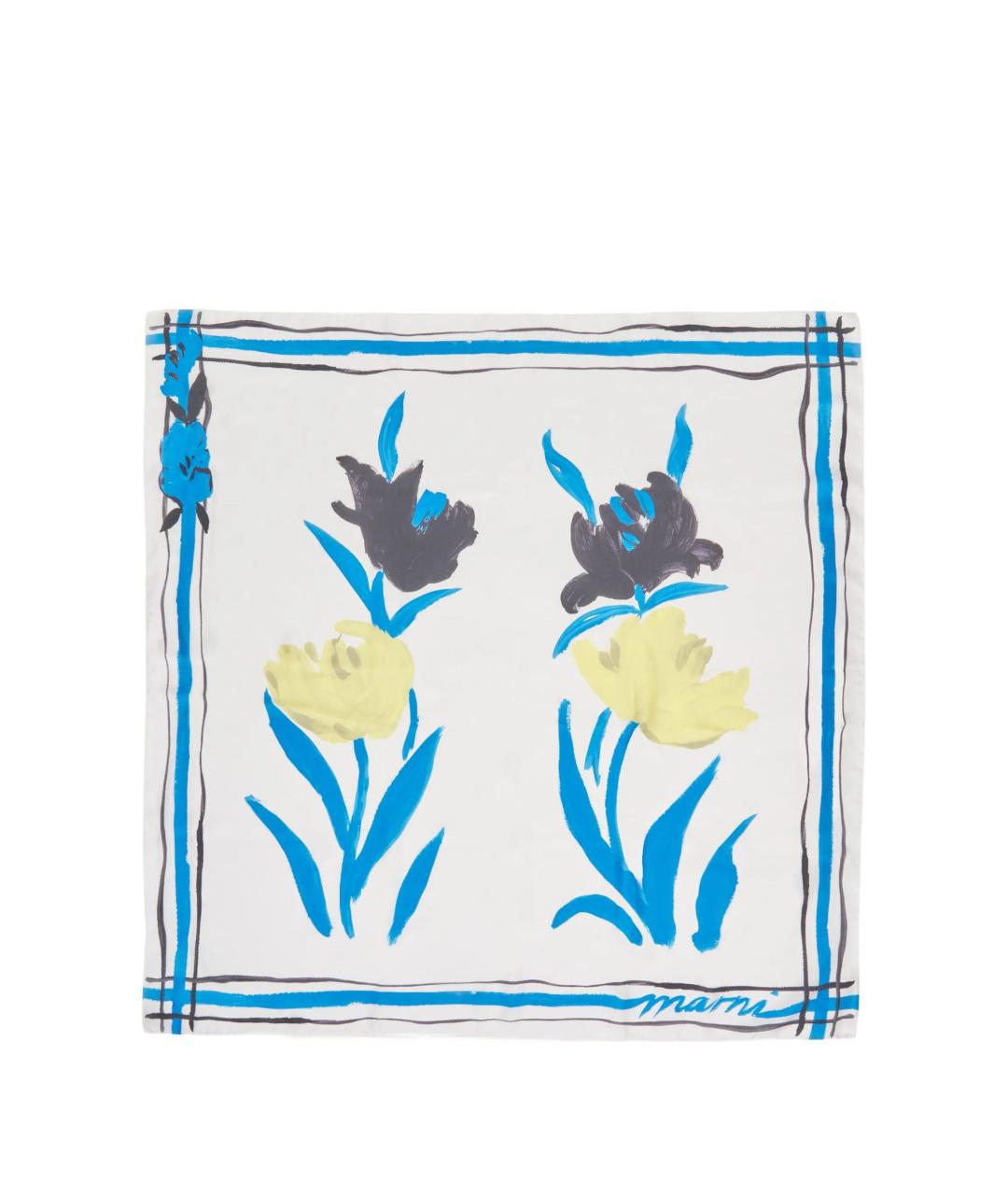 MARNI Мульти шелковый шарф, фото 1