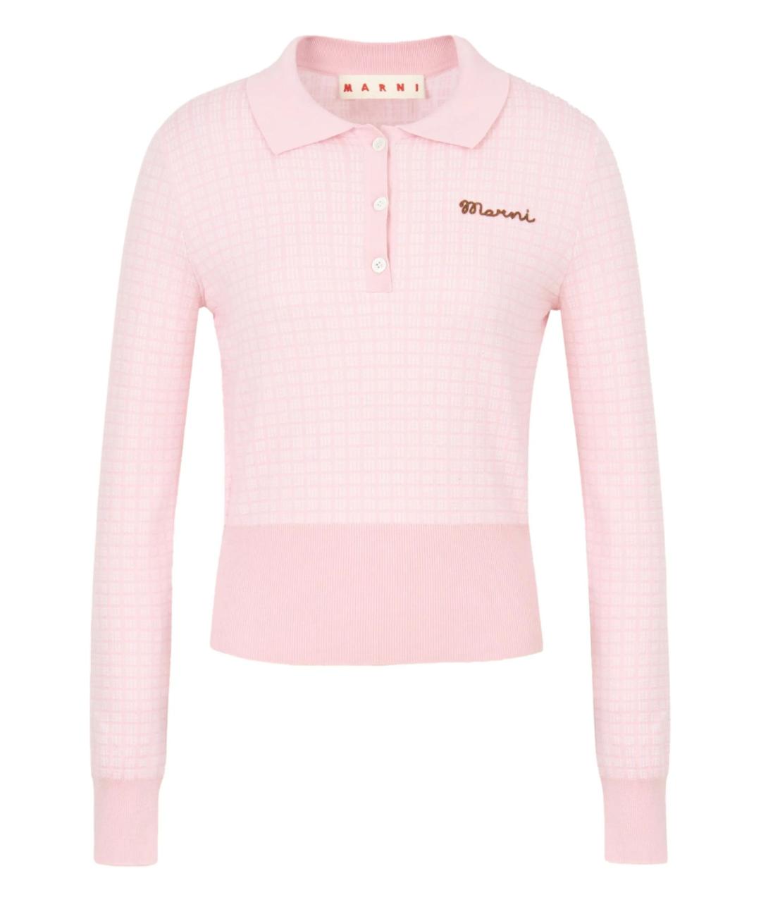 MARNI Розовый шерстяной джемпер / свитер, фото 1