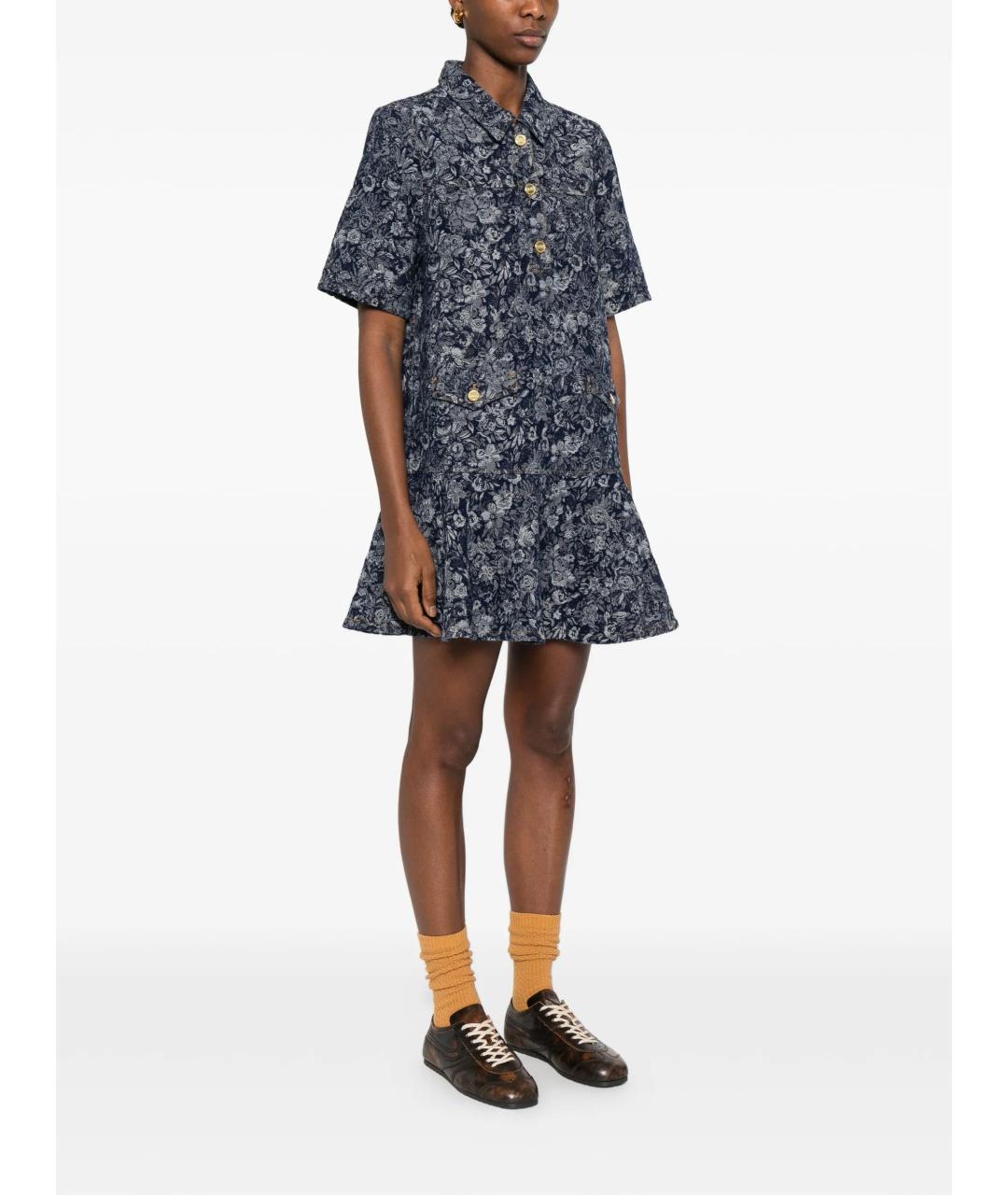 GANNI Мульти хлопковое повседневное платье, фото 5