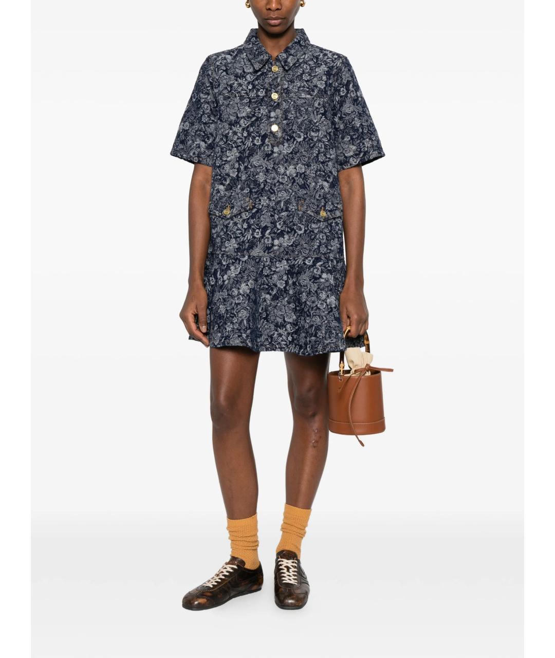 GANNI Мульти хлопковое повседневное платье, фото 3