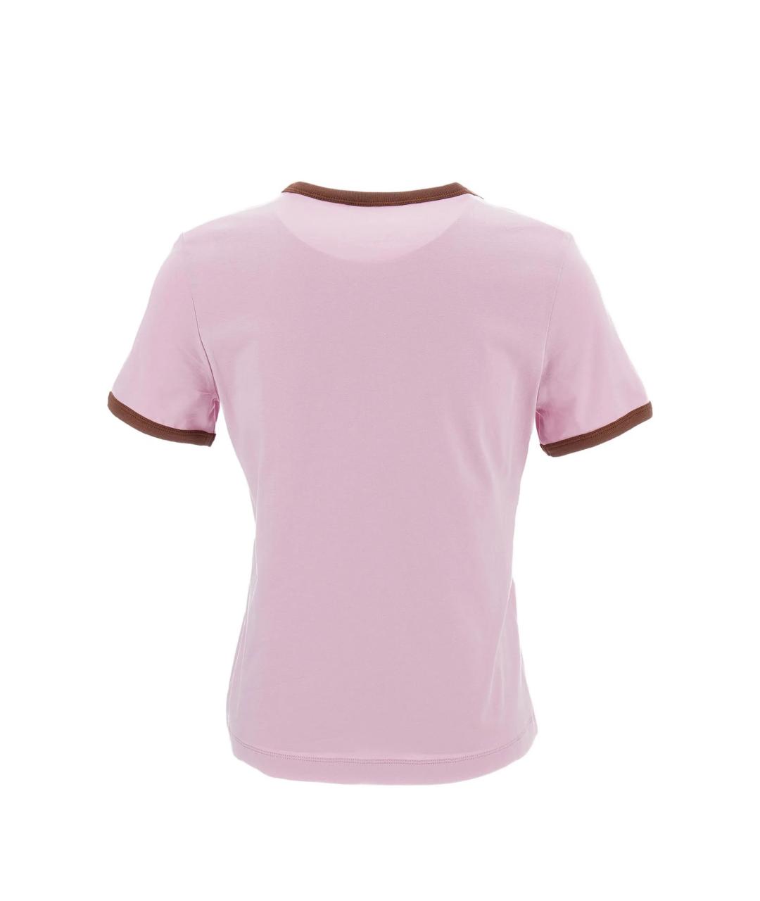 MARNI Розовая хлопковая футболка, фото 2