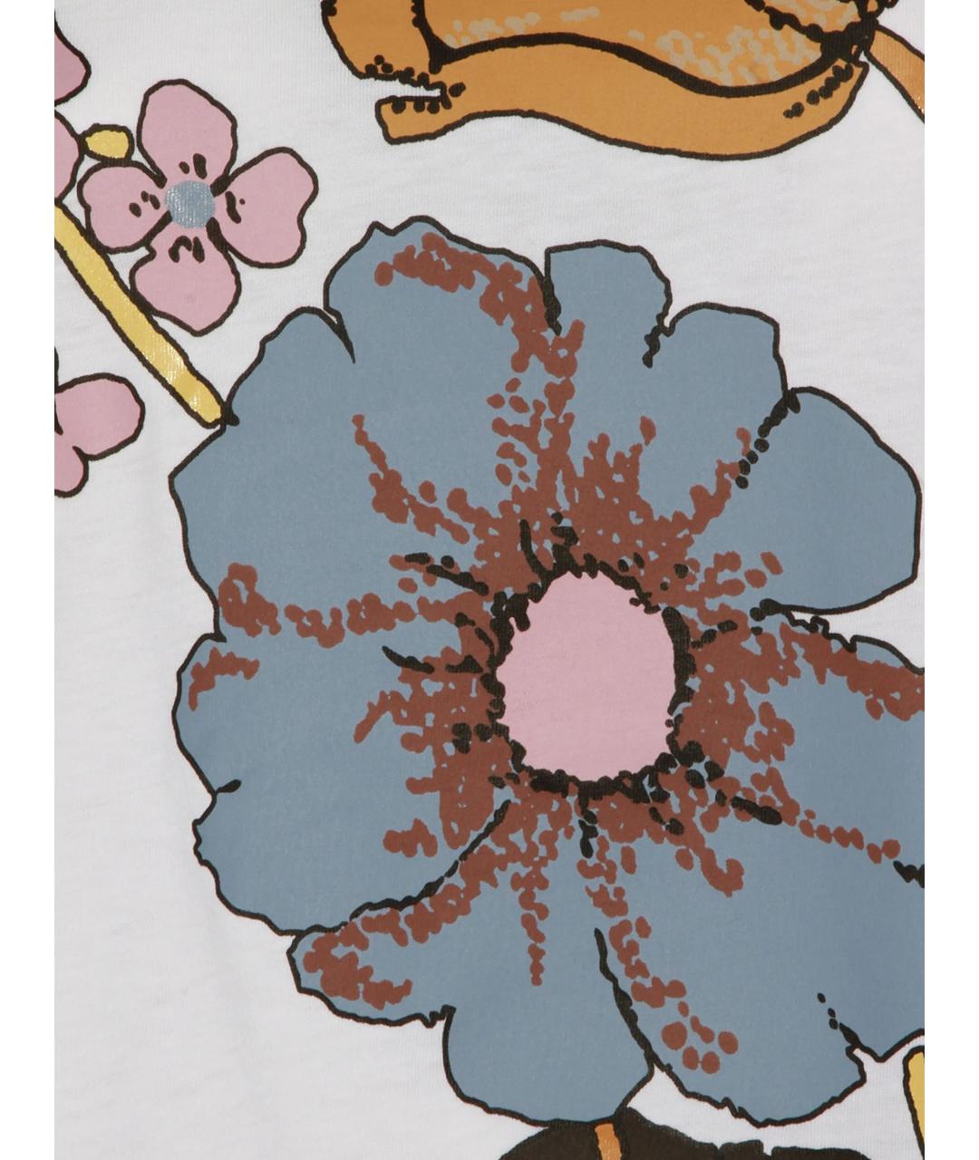 MARNI Белая хлопковая футболка, фото 2