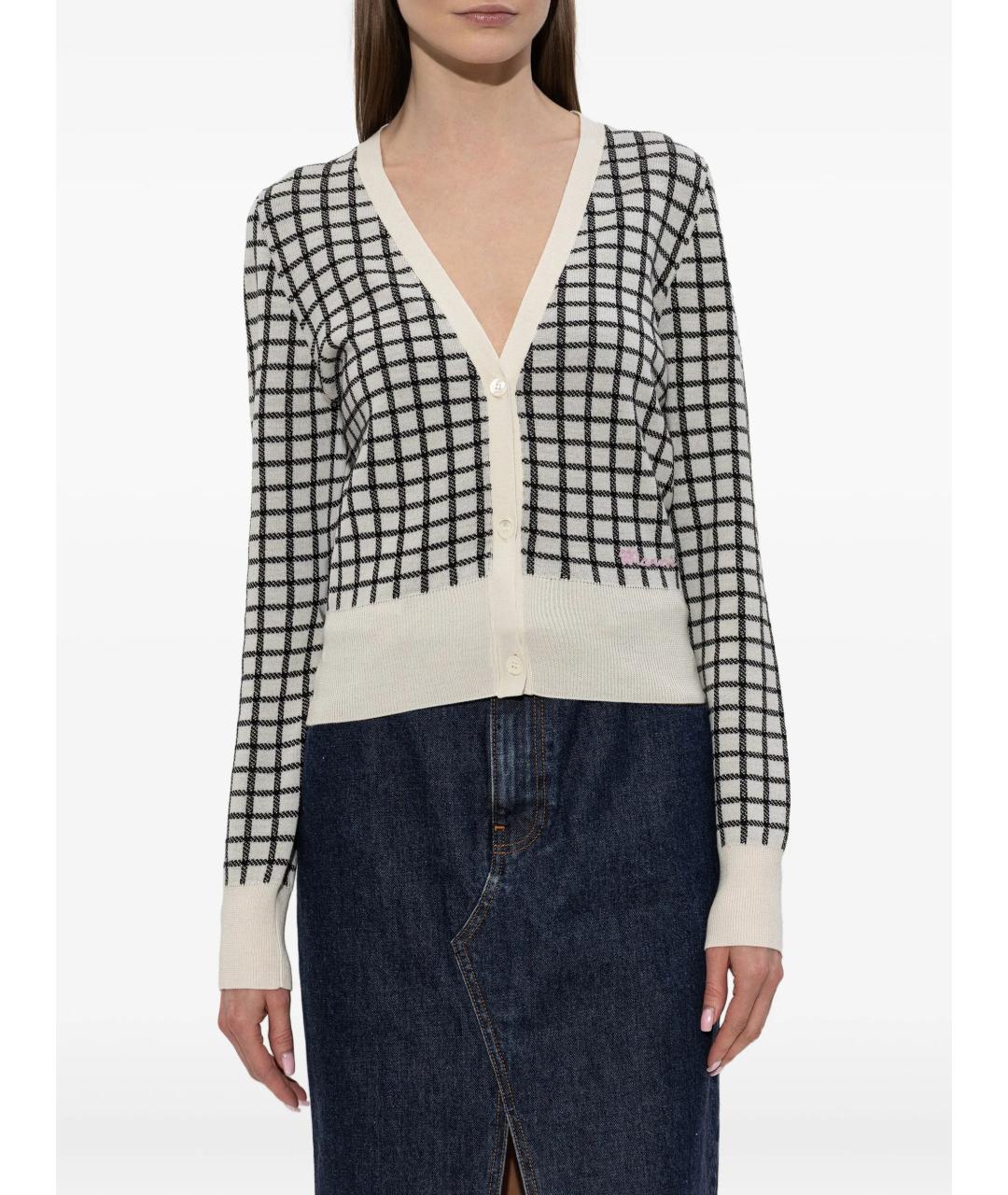 MARNI Мульти шерстяной кардиган, фото 4