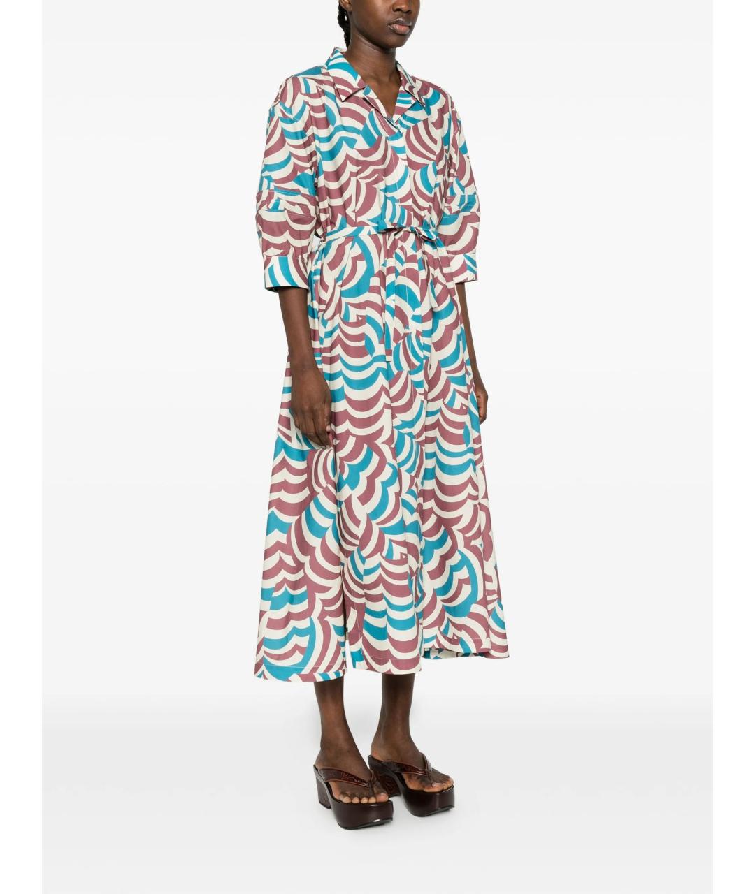 MARNI Мульти хлопковое повседневное платье, фото 2