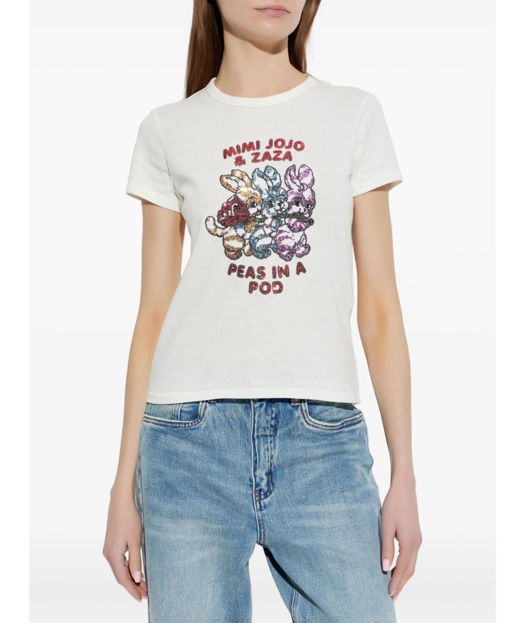 KENZO Белая хлопковая футболка, фото 3