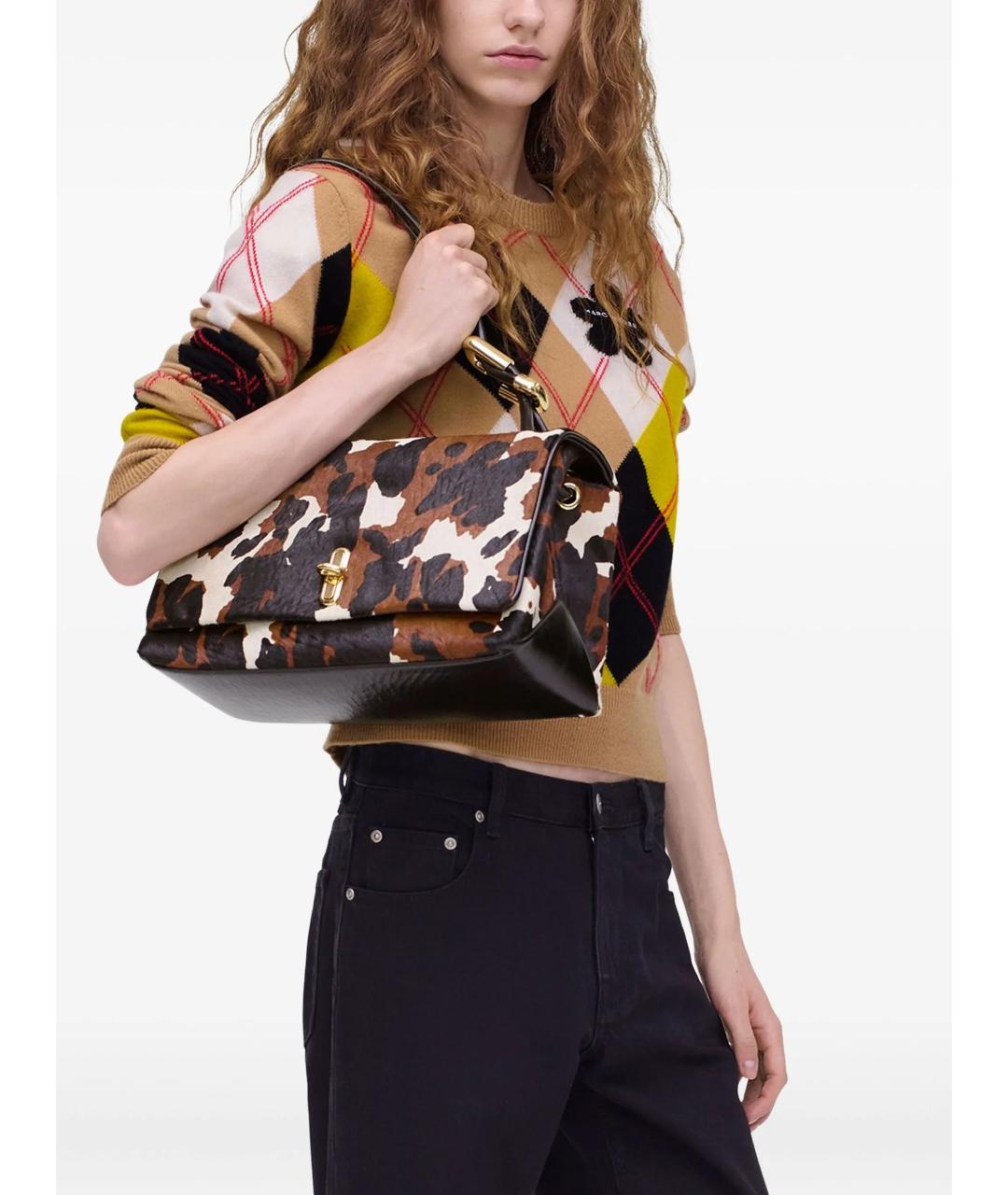 MARC JACOBS Мульти кожаная сумка с короткими ручками, фото 3