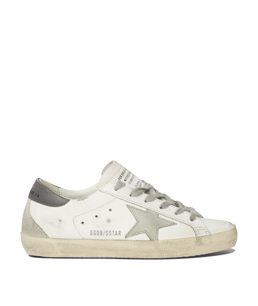 GOLDEN GOOSE DELUXE BRAND Белые кожаные кеды, фото 1