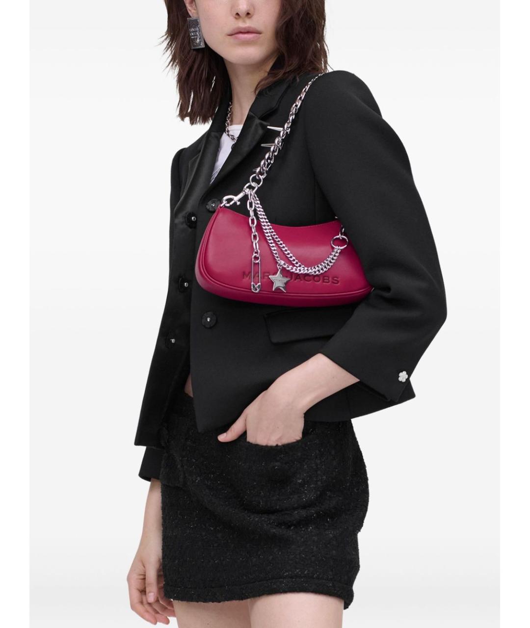 MARC JACOBS Фуксия кожаная сумка через плечо, фото 2