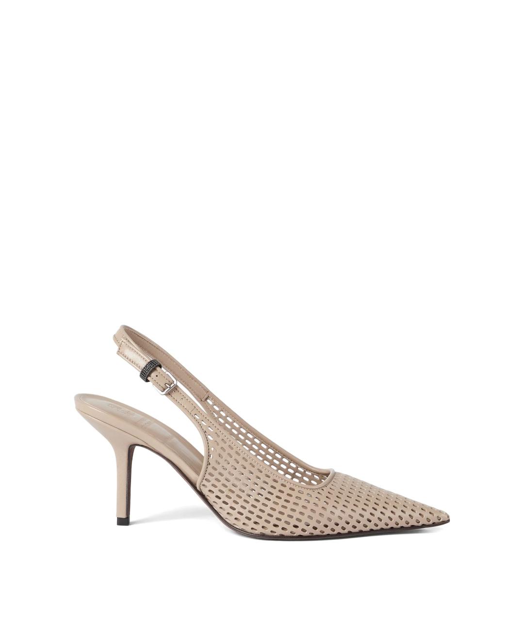 BRUNELLO CUCINELLI Бежевые туфли, фото 1