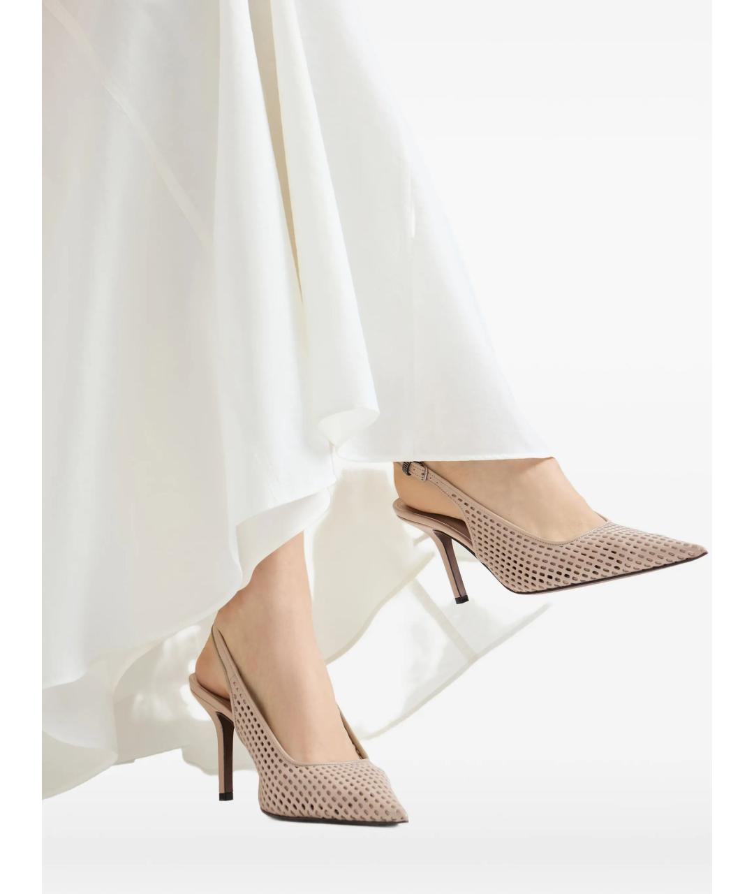 BRUNELLO CUCINELLI Бежевые туфли, фото 2