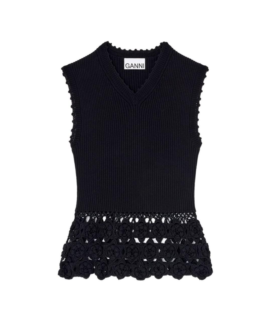 GANNI Хлопковая жилетка, фото 1