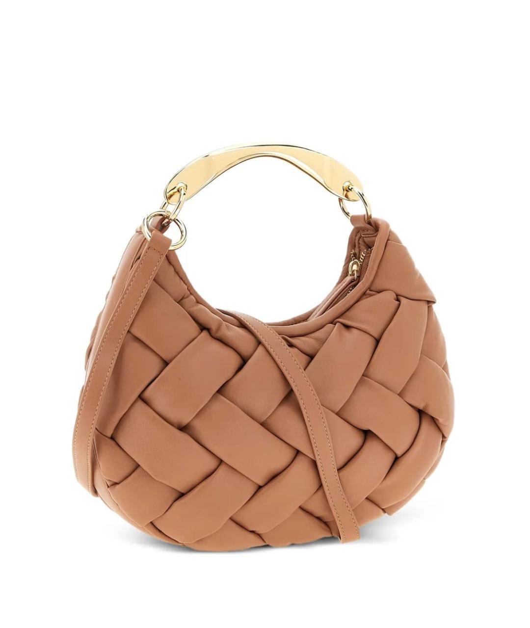 TWIN-SET Розовая сумка с короткими ручками из искусственной кожи, фото 2