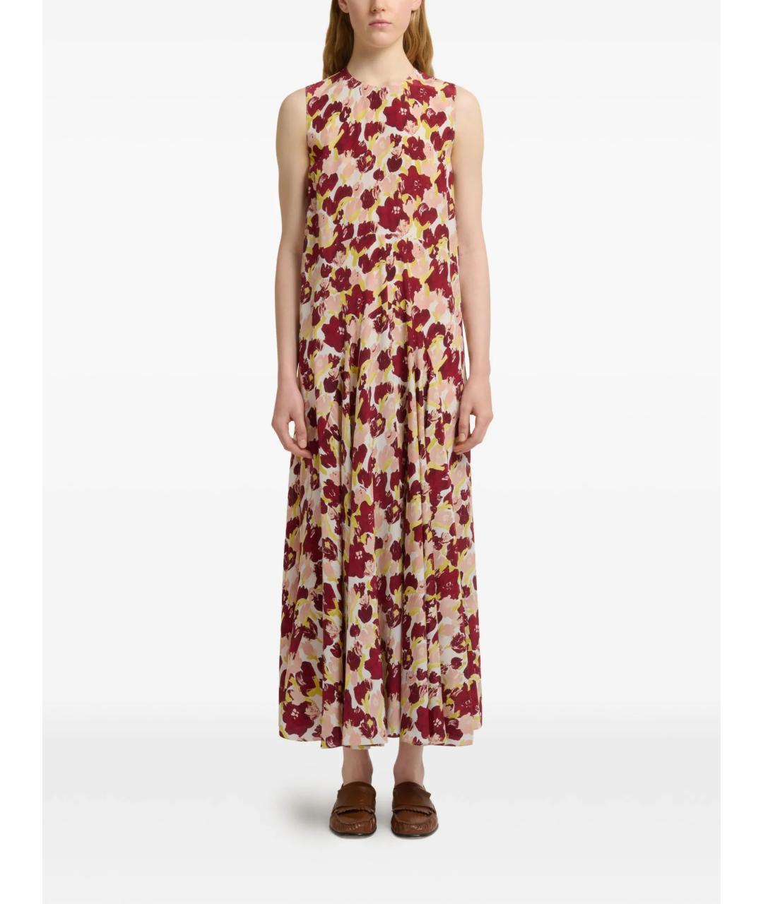 MARNI Мульти шелковое повседневное платье, фото 4