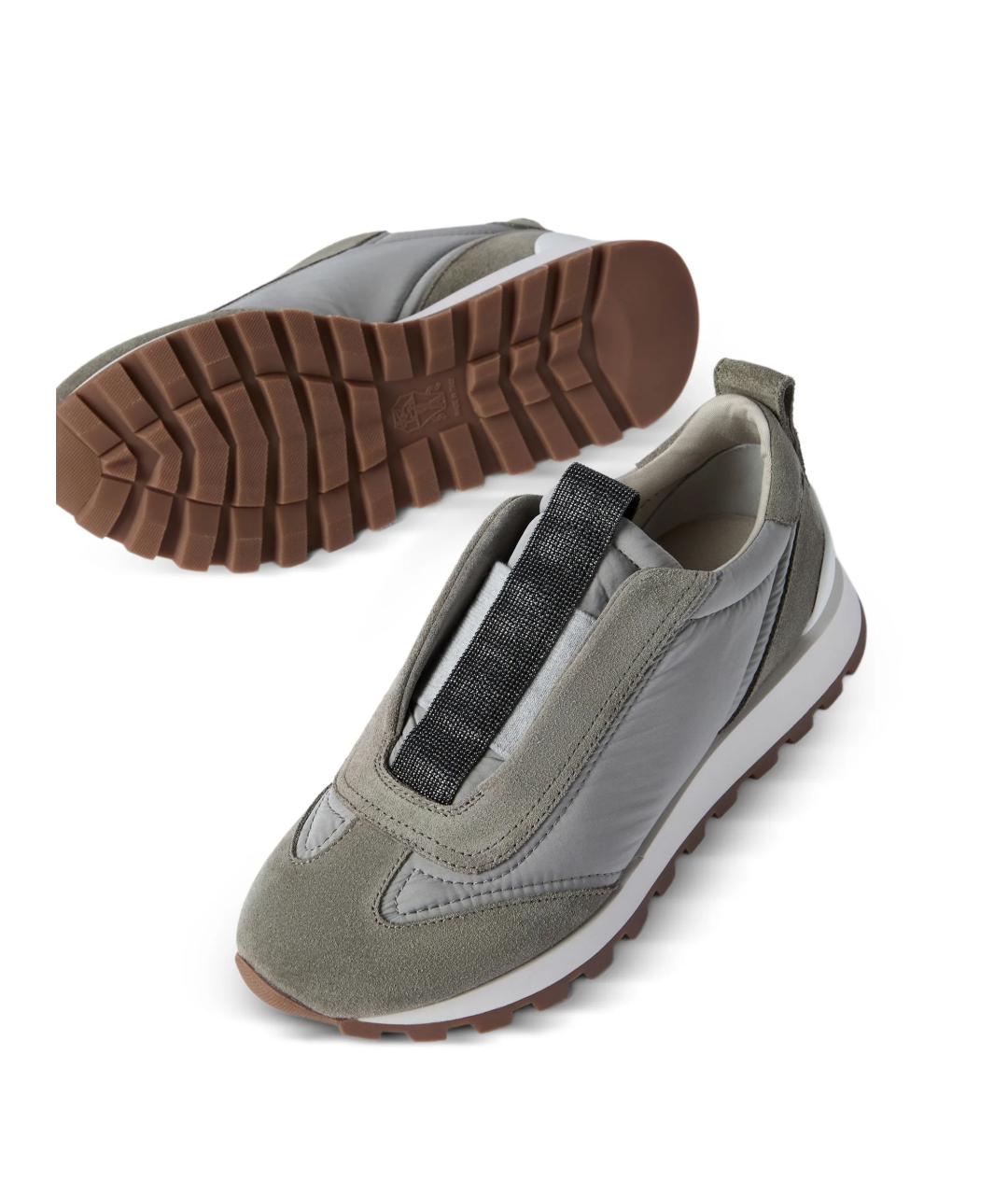 BRUNELLO CUCINELLI Мульти кожаные кроссовки, фото 3