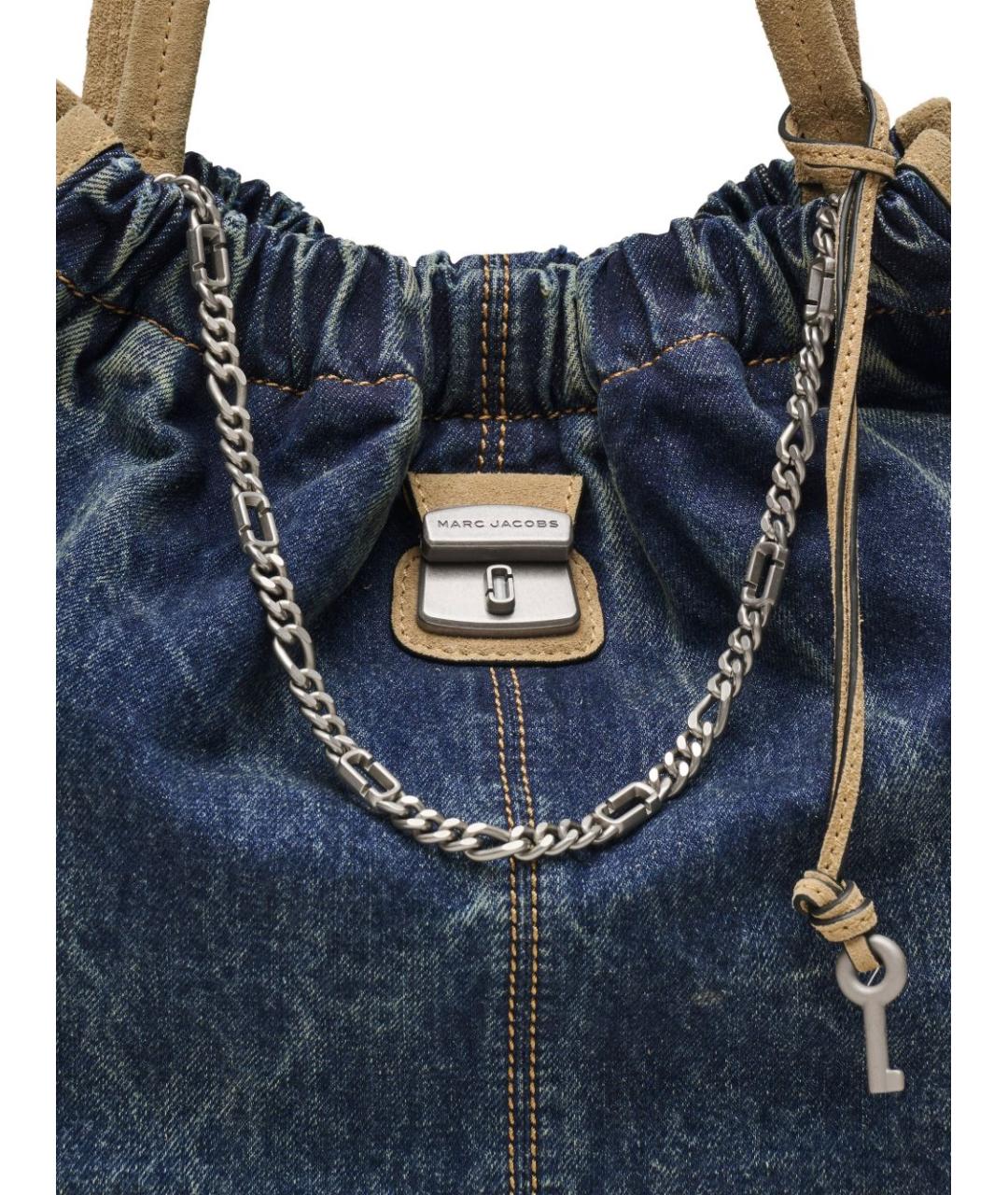 MARC JACOBS Синяя тканевая сумка тоут, фото 2