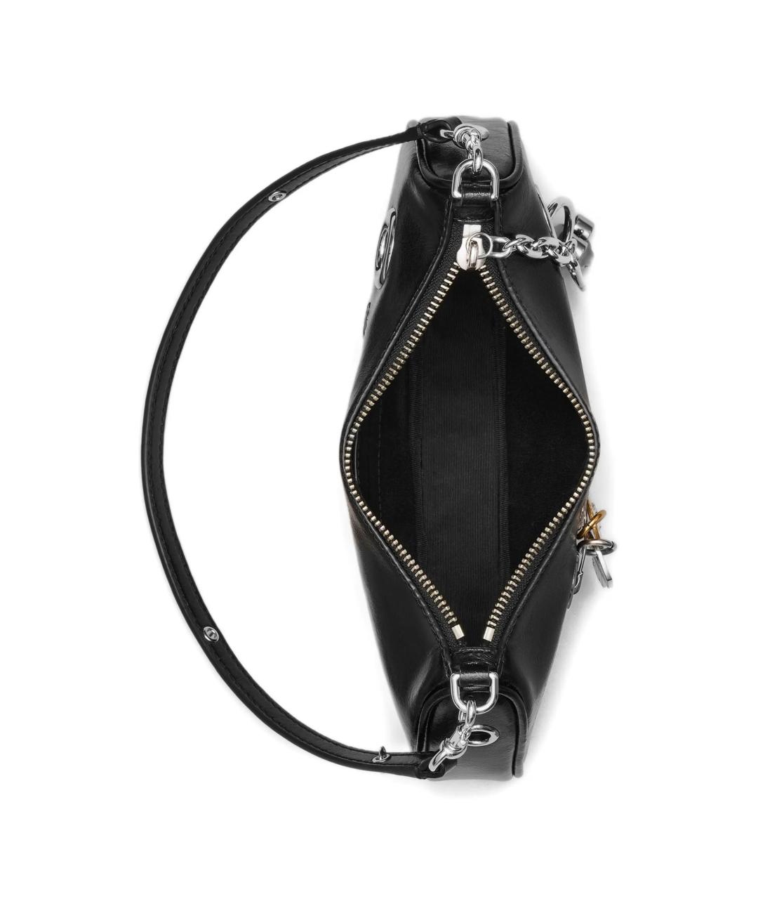 MARC JACOBS Черная кожаная сумка через плечо, фото 3