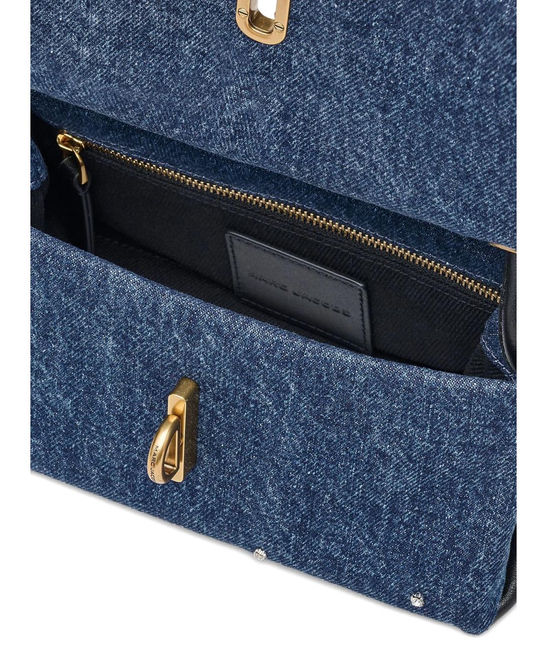 MARC JACOBS Синяя хлопковая сумка с короткими ручками, фото 2